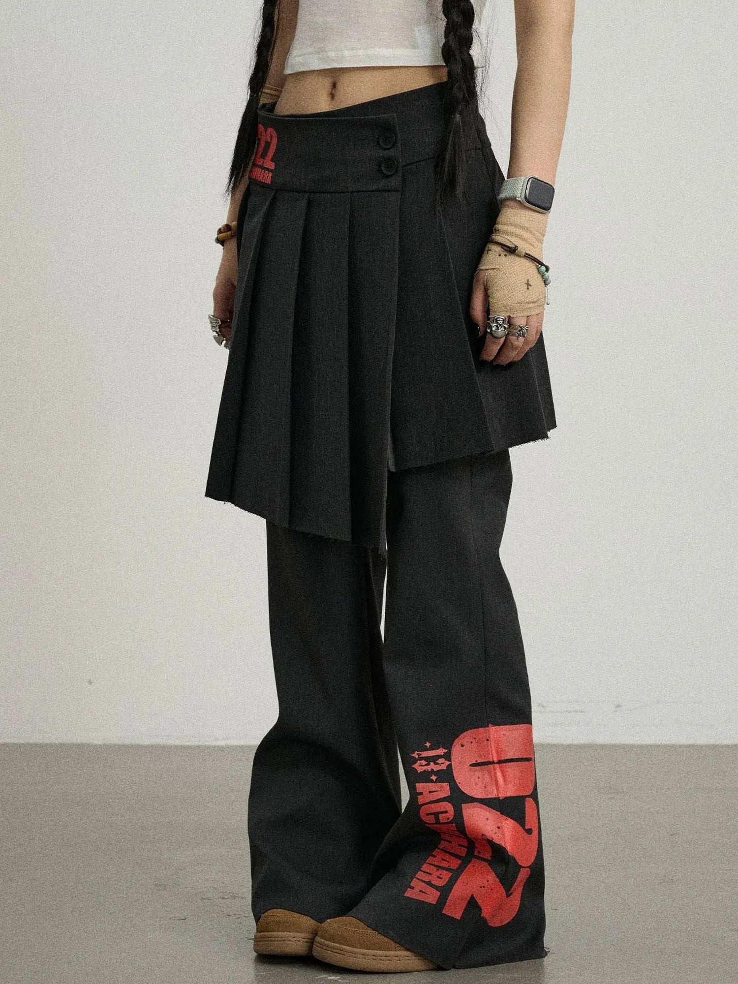 Volcanic Sculpture Pleated Skirt