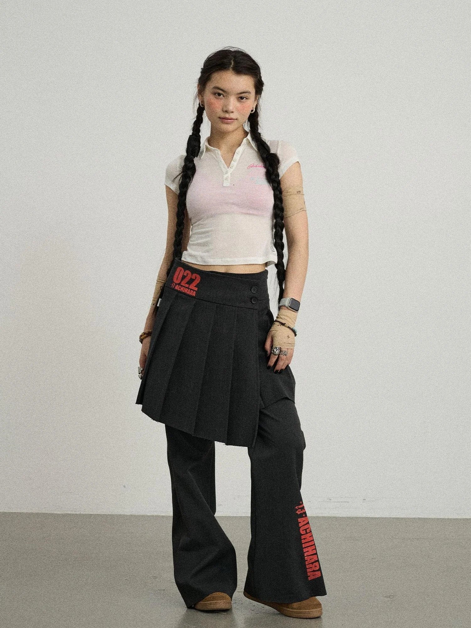 Volcanic Sculpture Wide Leg Trousers