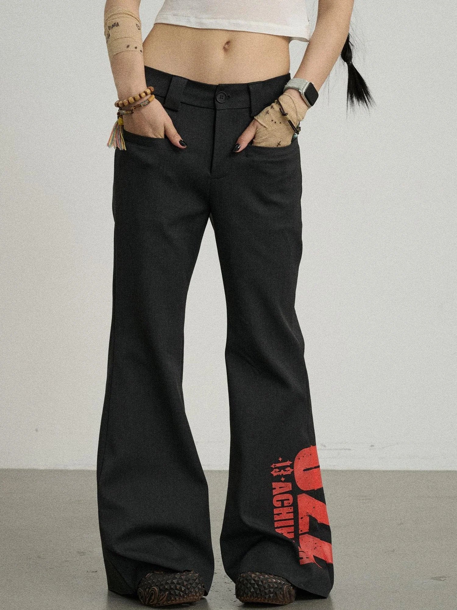 Volcanic Sculpture Wide Leg Trousers