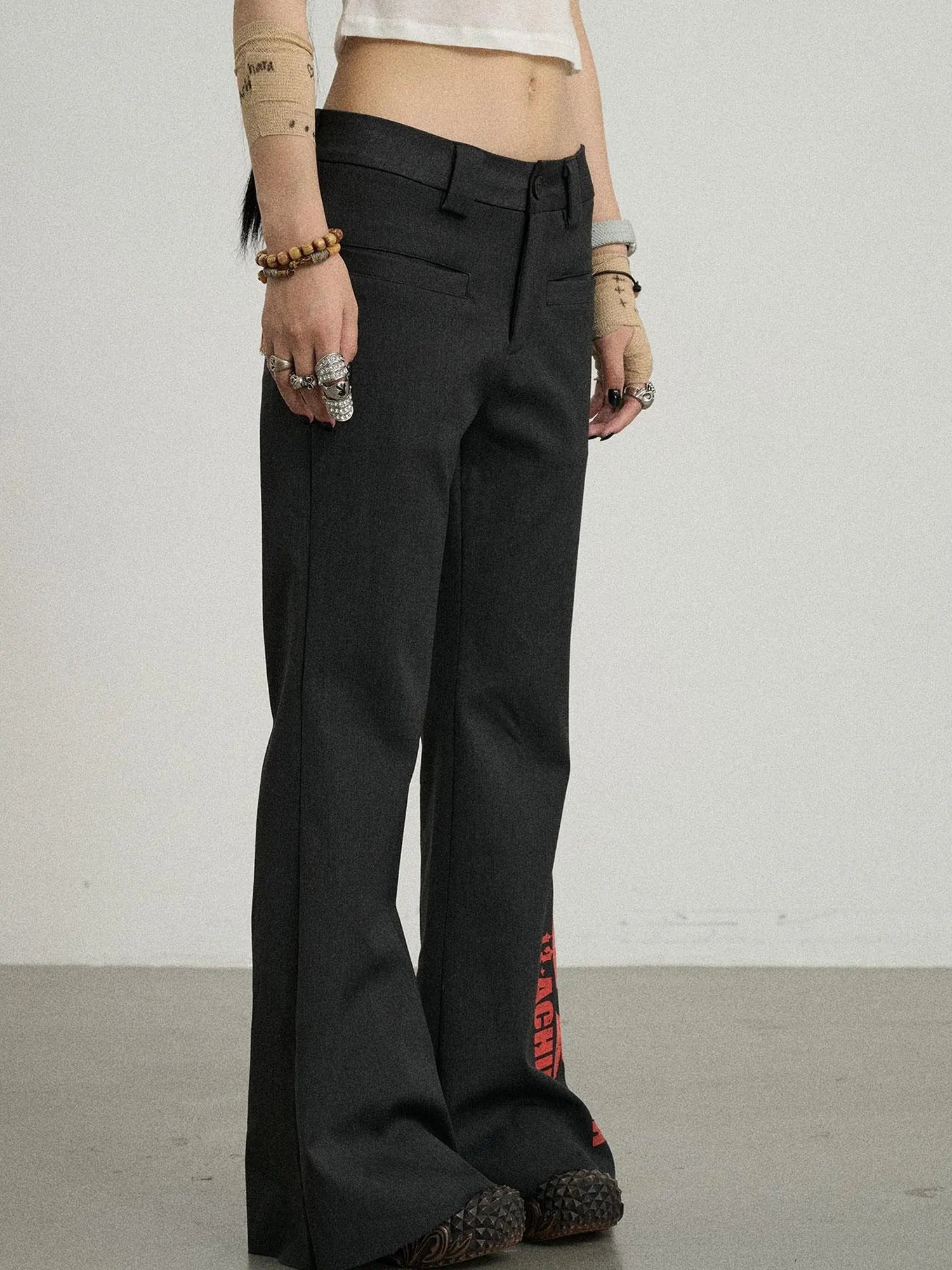 Volcanic Sculpture Wide Leg Trousers