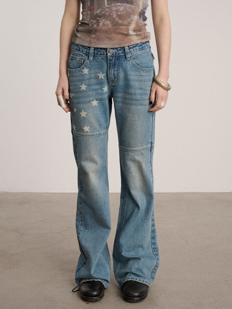 Achihara_Washed_Blue_Star_Detail_Natural_Waist_Non_Stretch_Women_Denim_Straight_Jeans_MISSTT