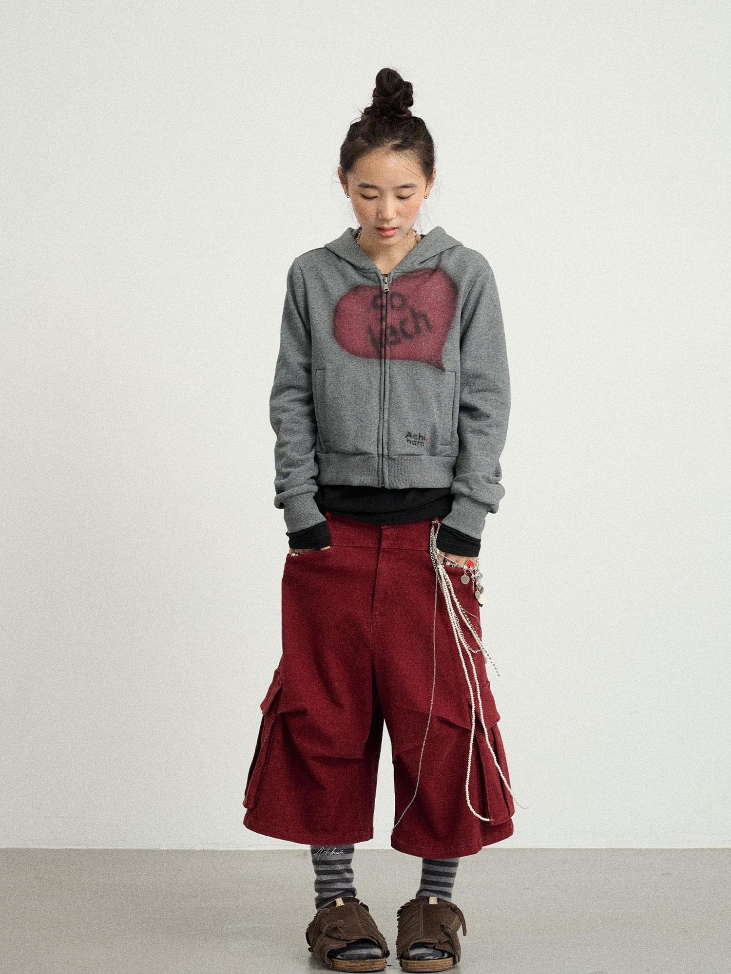 Achihara Weekend Bliss Cropped Hoodie