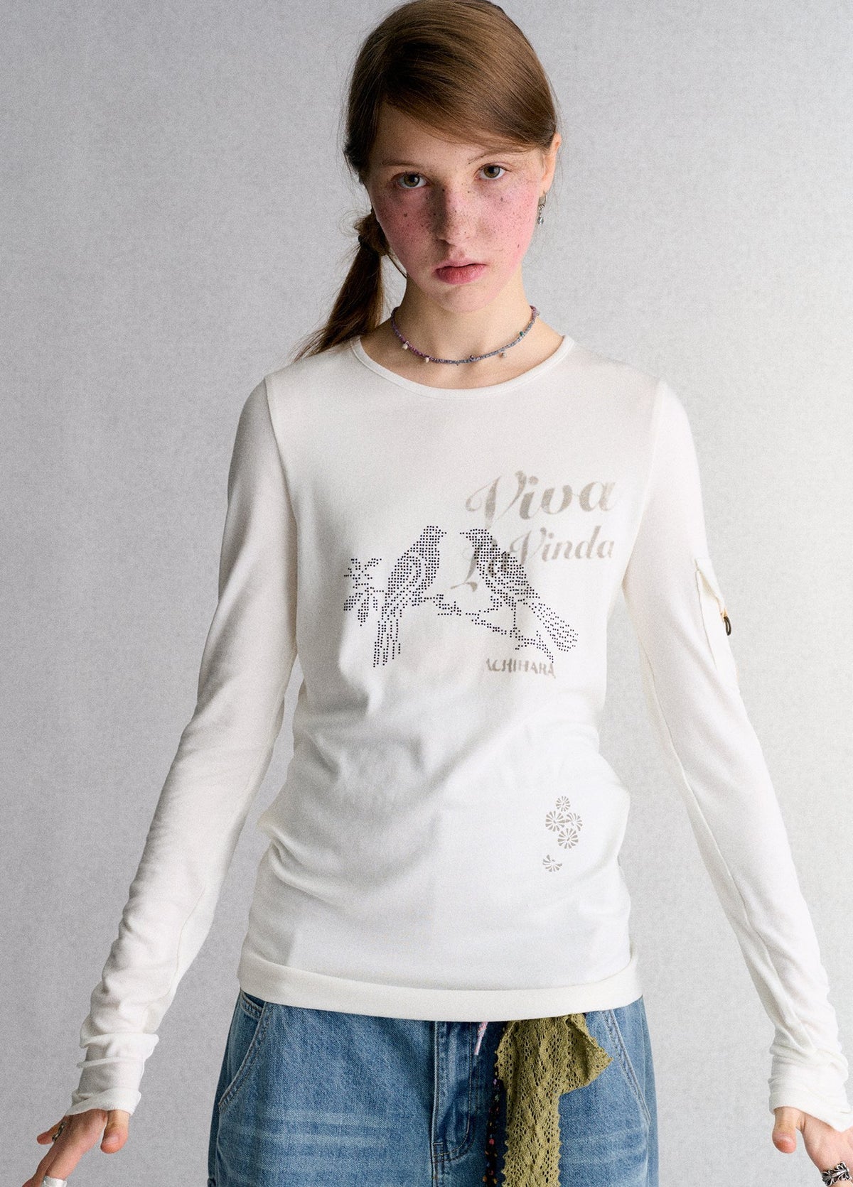 Achihara_White_Animal_Print_Rhinestone_Slim_Fit_Women&