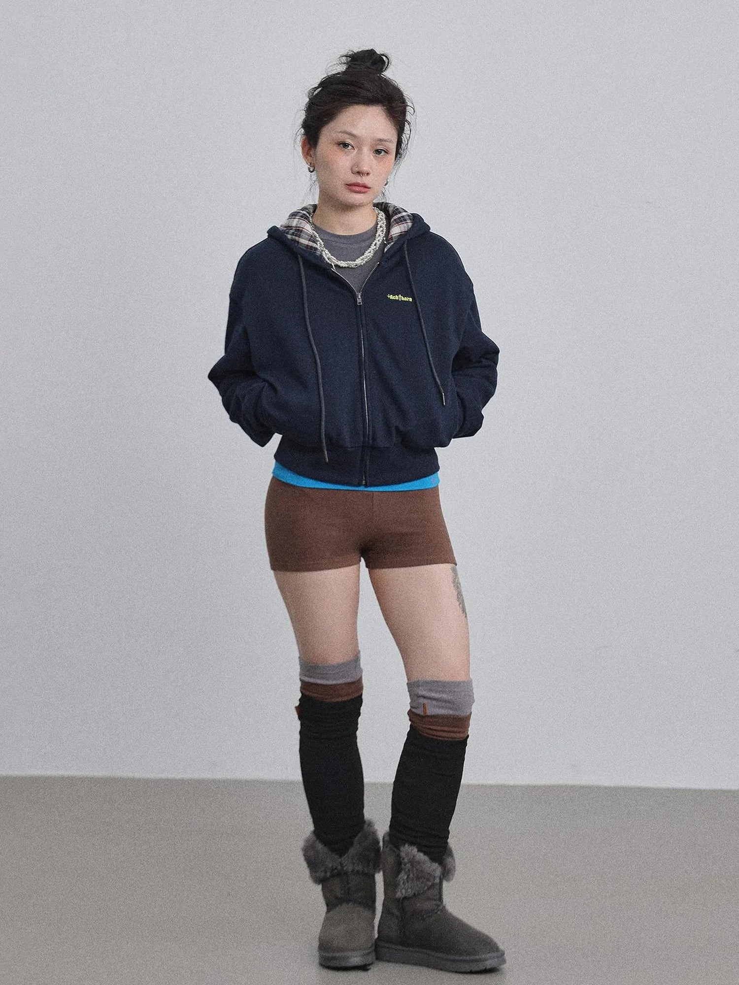 Winter Alowa Hoodie Sweatshirt V-neck T-shirt Long-Sleeve