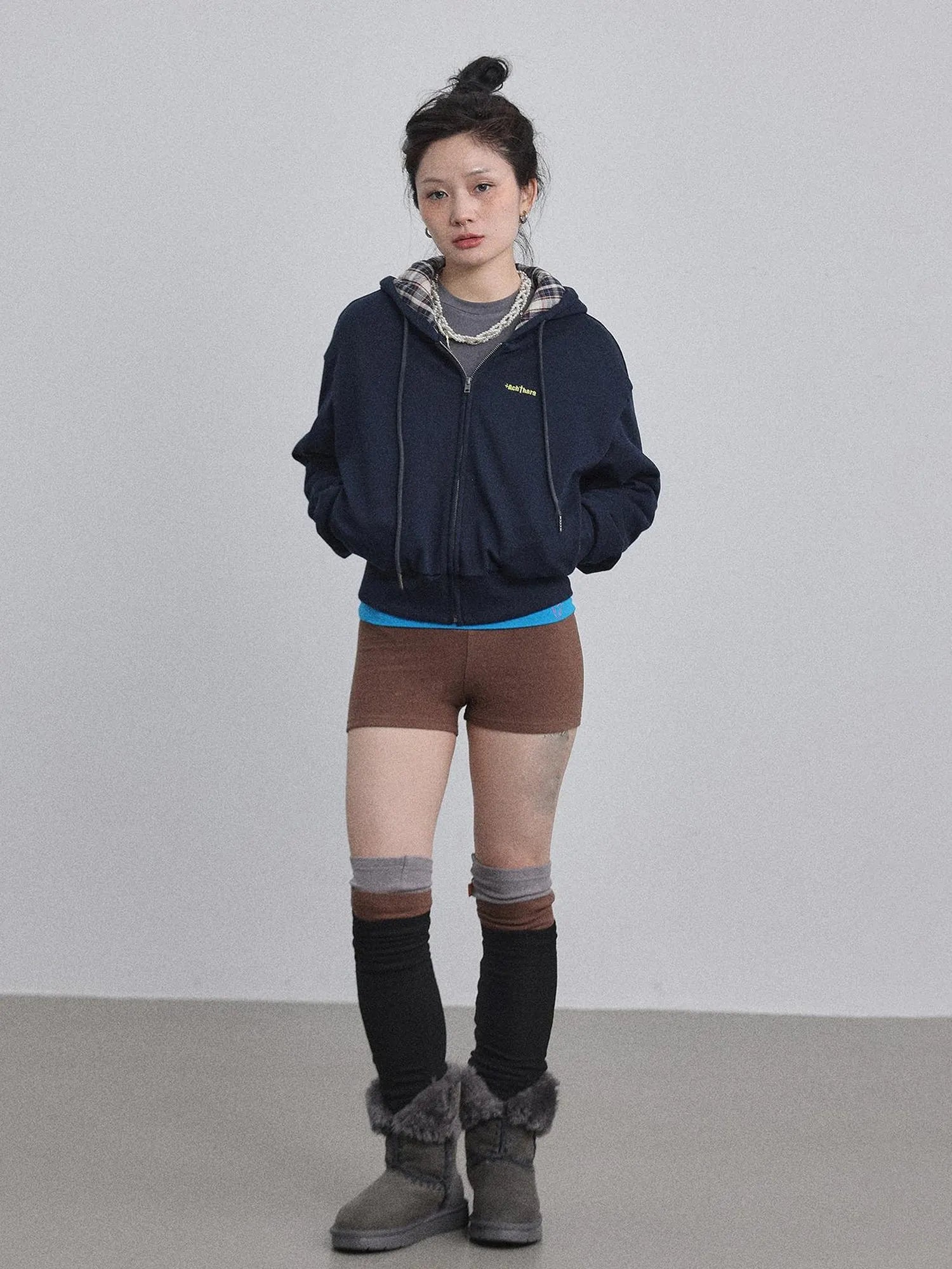 Winter Alowa Hoodie Sweatshirt V-neck T-shirt Long-Sleeve