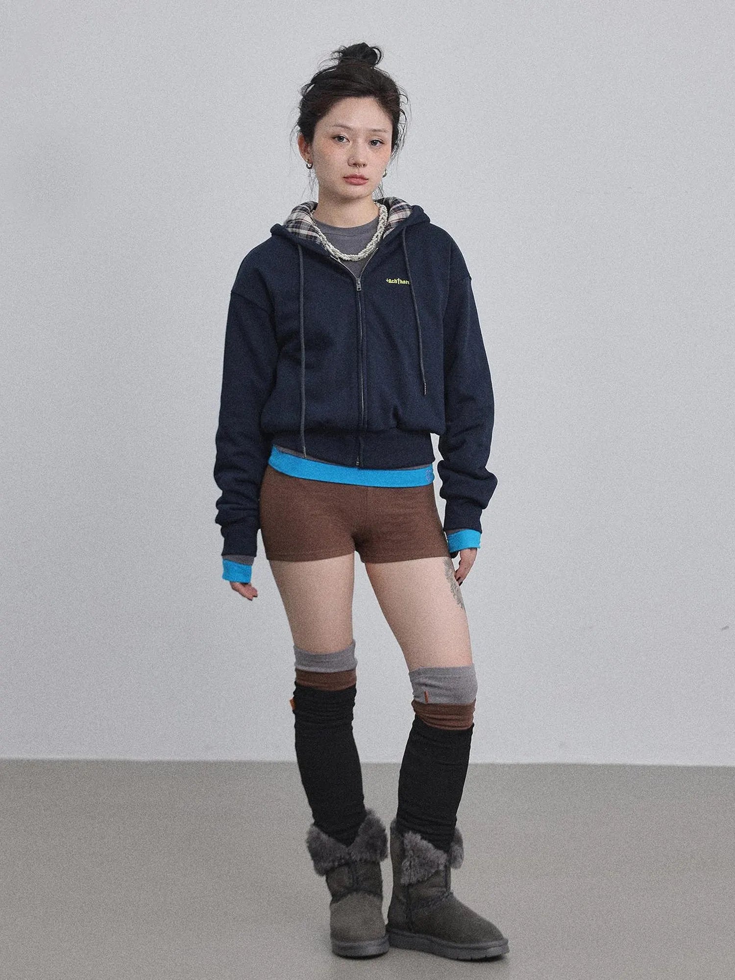 Winter Alowa Hoodie Sweatshirt V-neck T-shirt Long-Sleeve