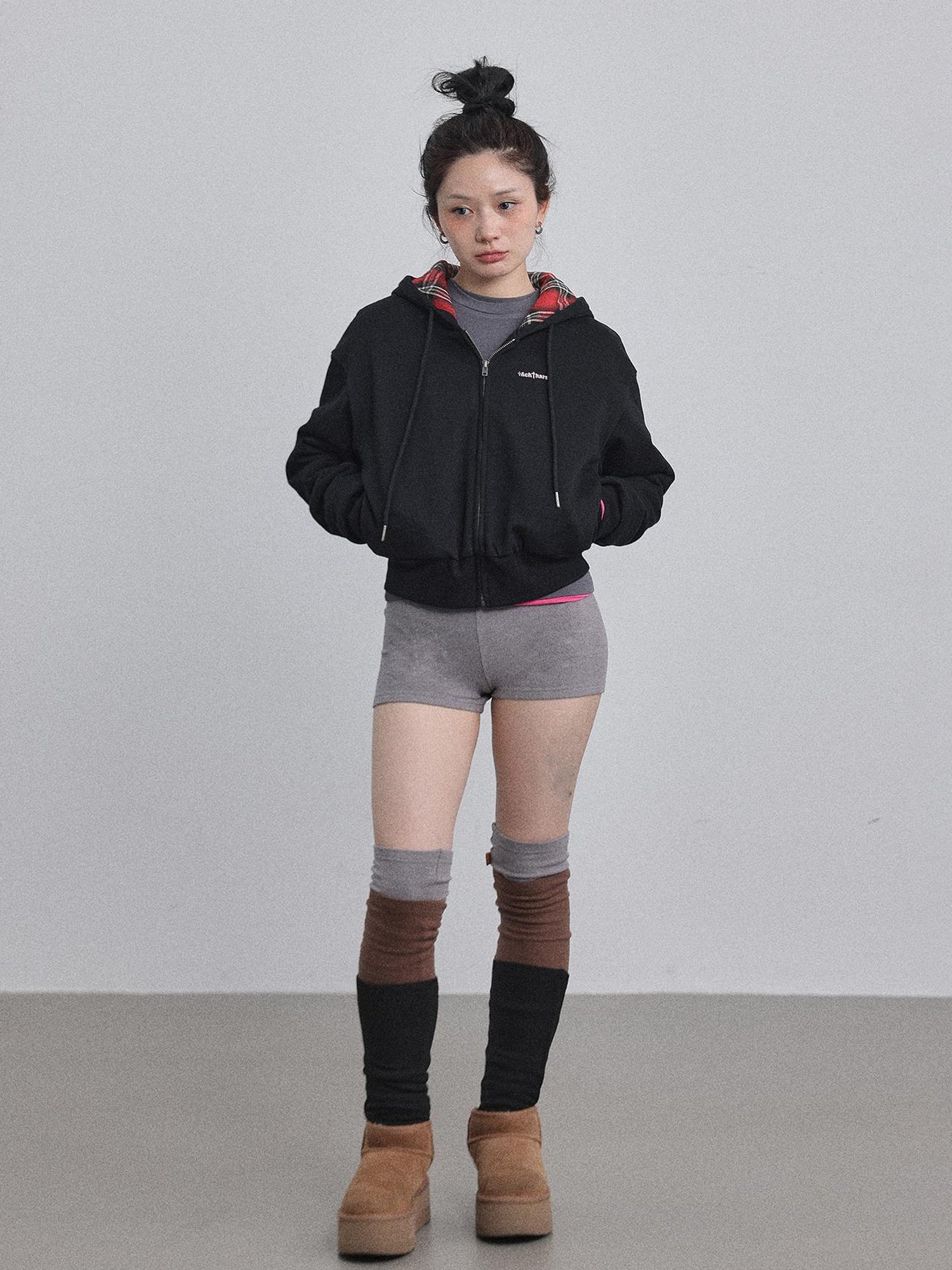 Achihara Winter Alowa Hoodie Sweatshirt V-neck T-shirt Long-Sleeve