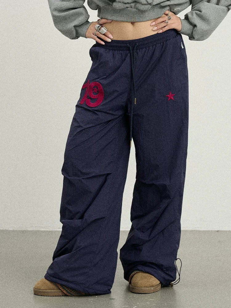 Achihara Winter Fleece Cargo Pants Waterproof Wide Leg-1