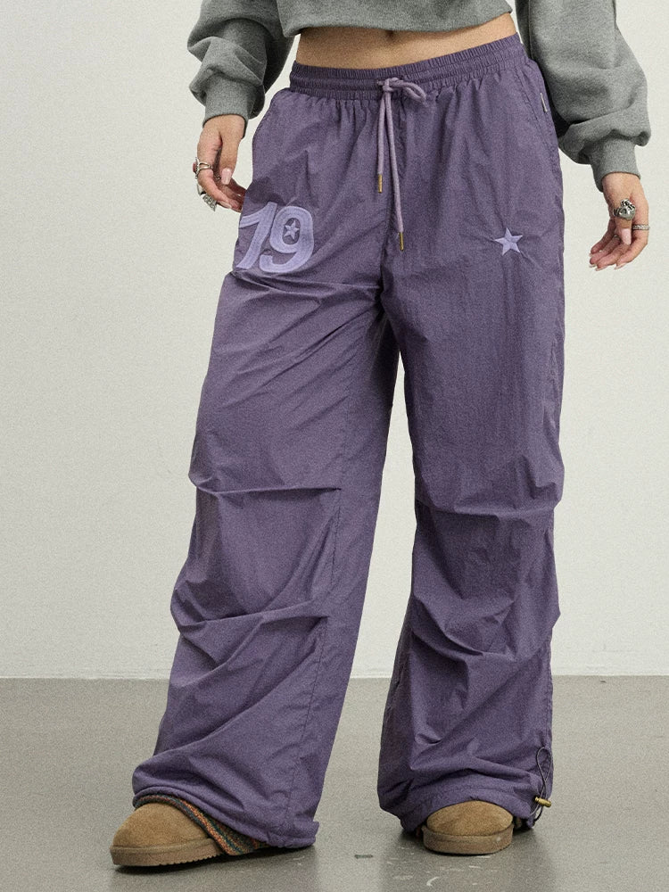 Achihara Winter Fleece Cargo Pants Waterproof Wide Leg-2