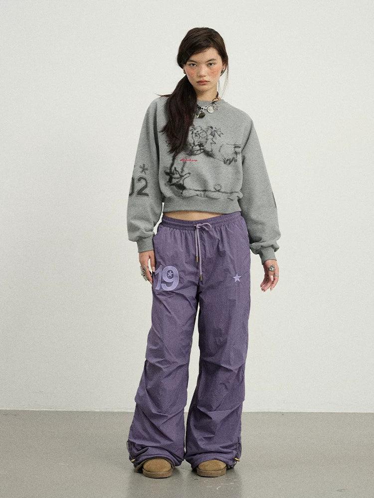 Achihara Winter Fleece Cargo Pants Waterproof Wide Leg-3