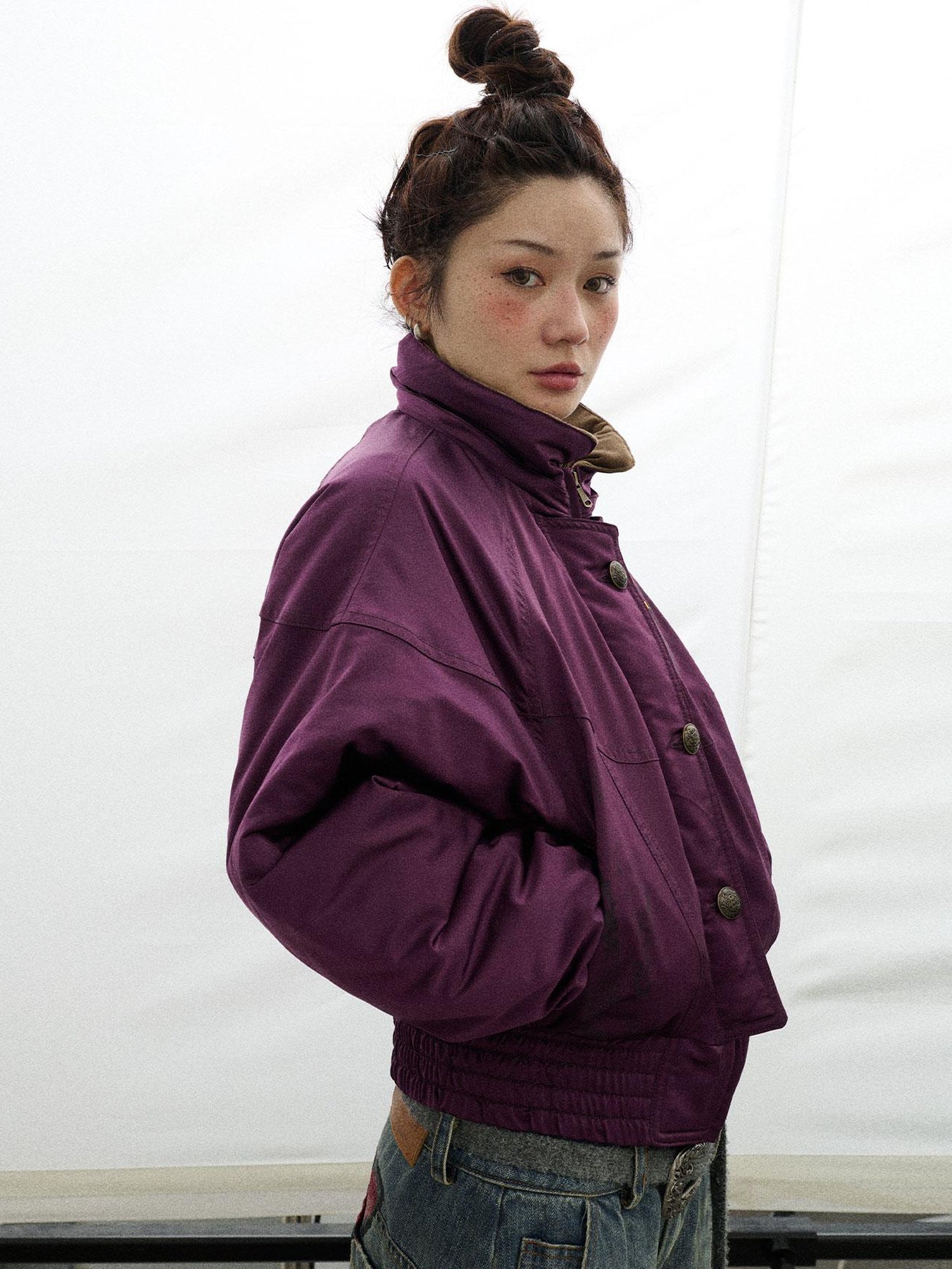 Achihara Winter Musta Puffer Coat