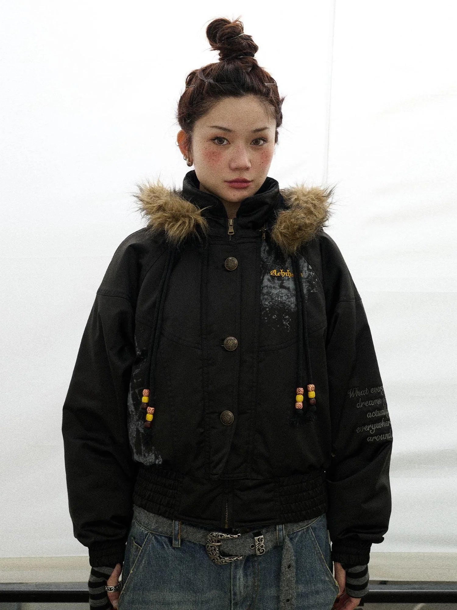 Winter Musta Puffer Coat