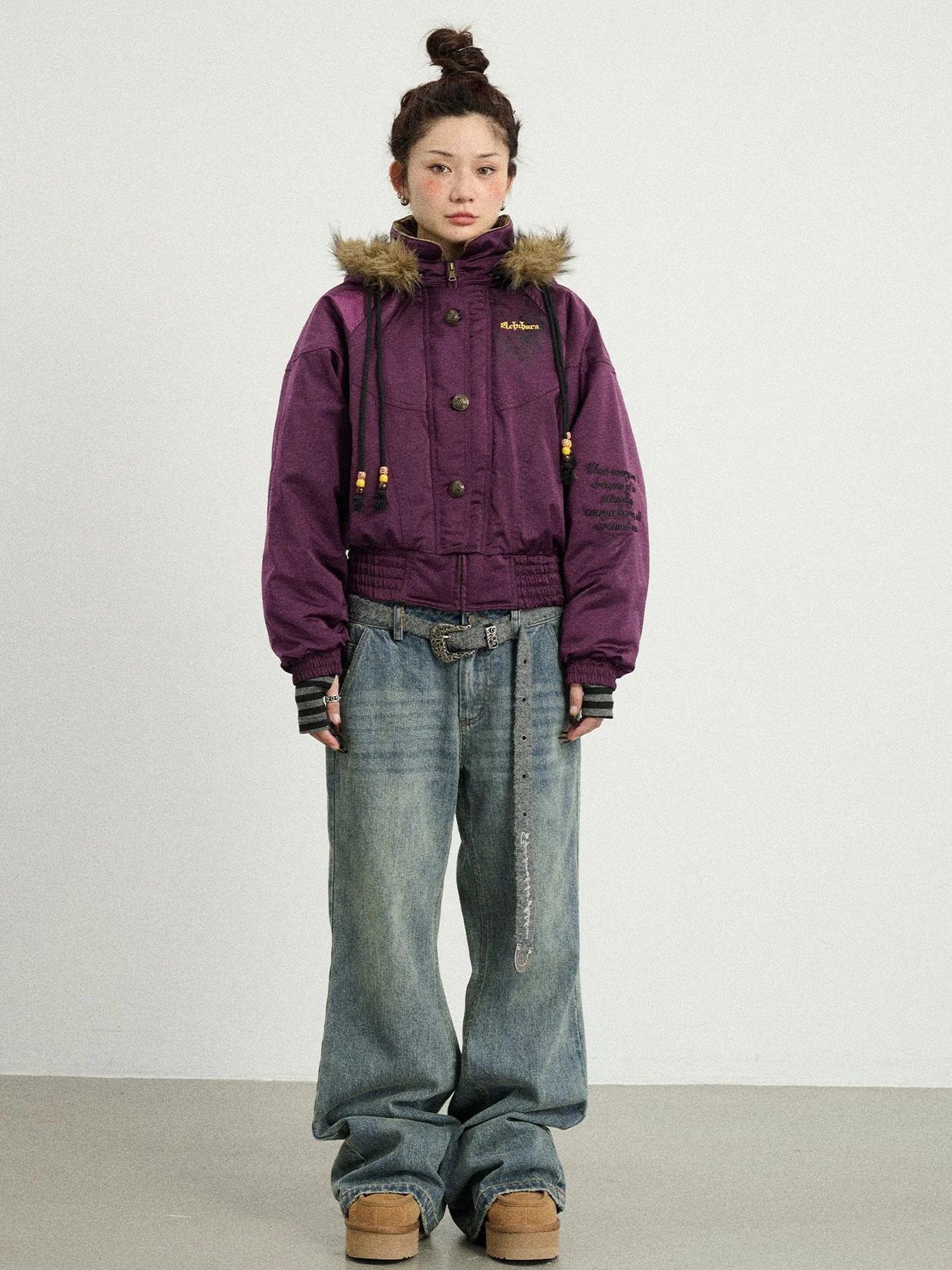 Winter Musta Puffer Coat