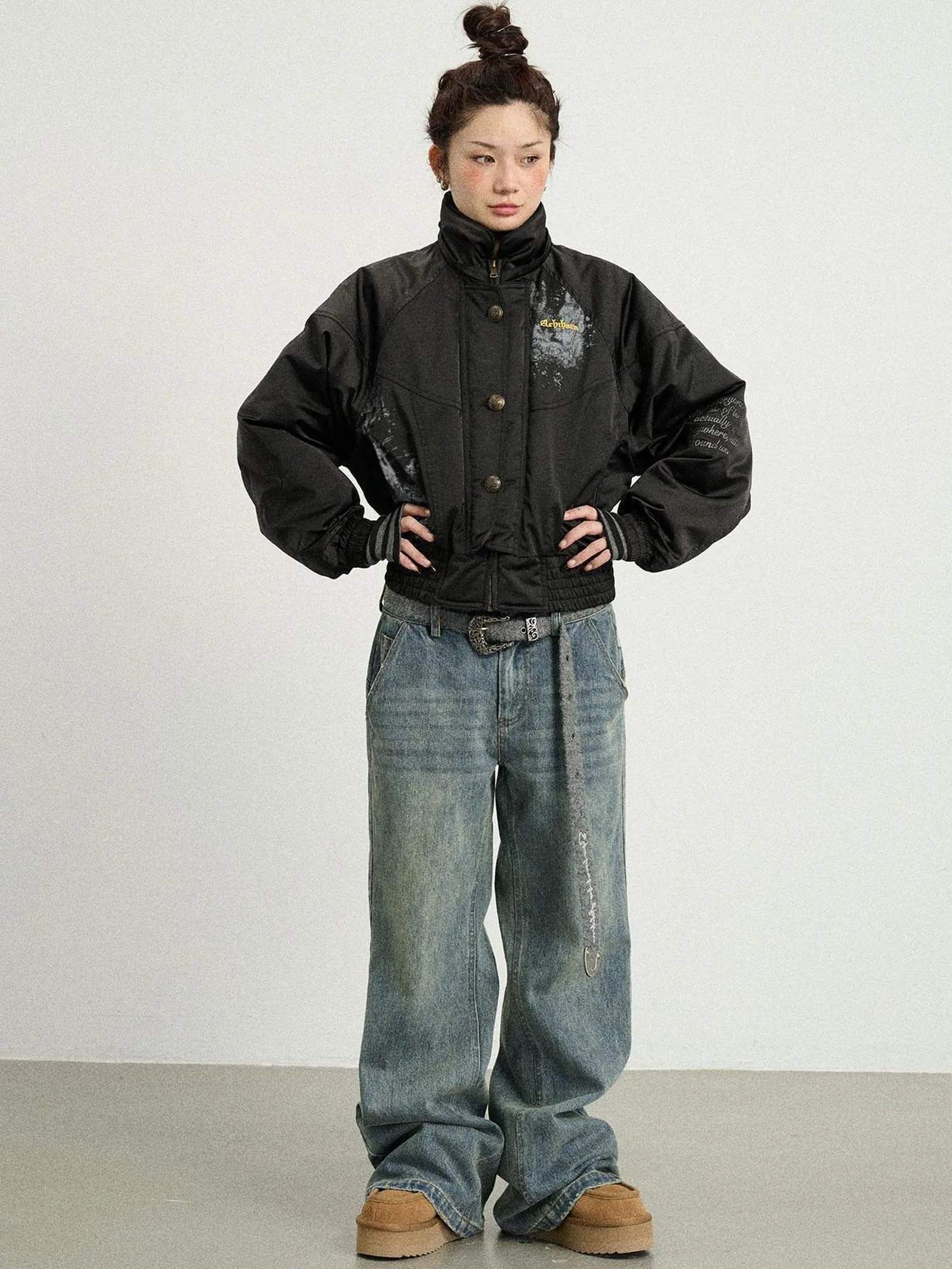 Winter Musta Puffer Coat
