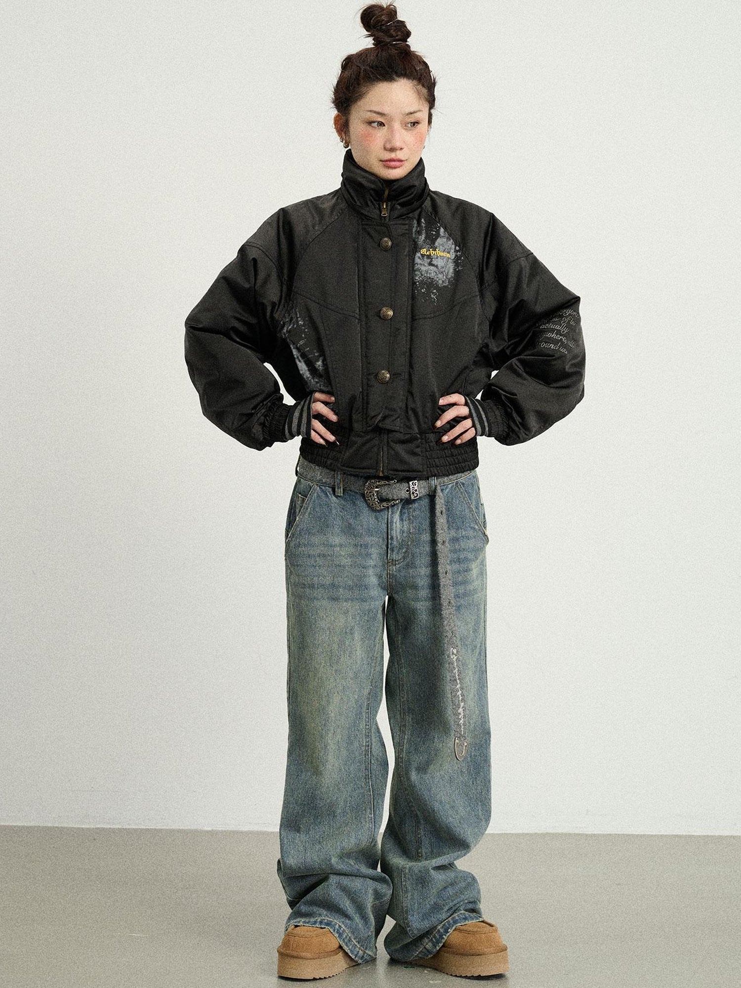 Achihara Winter Musta Puffer Coat