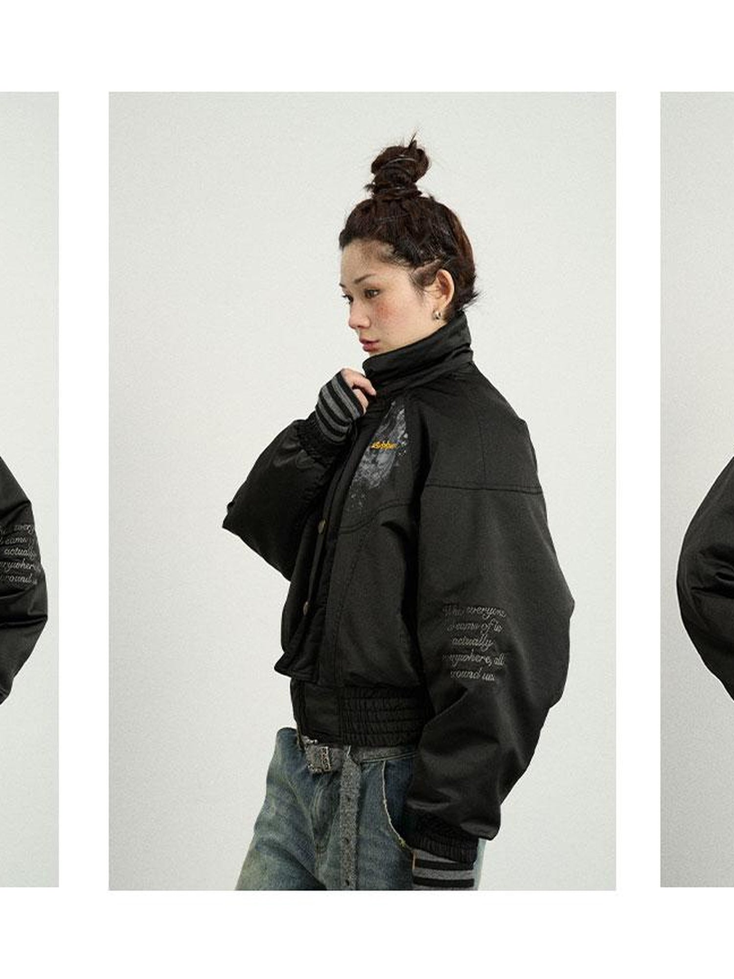 Achihara Winter Musta Puffer Coat