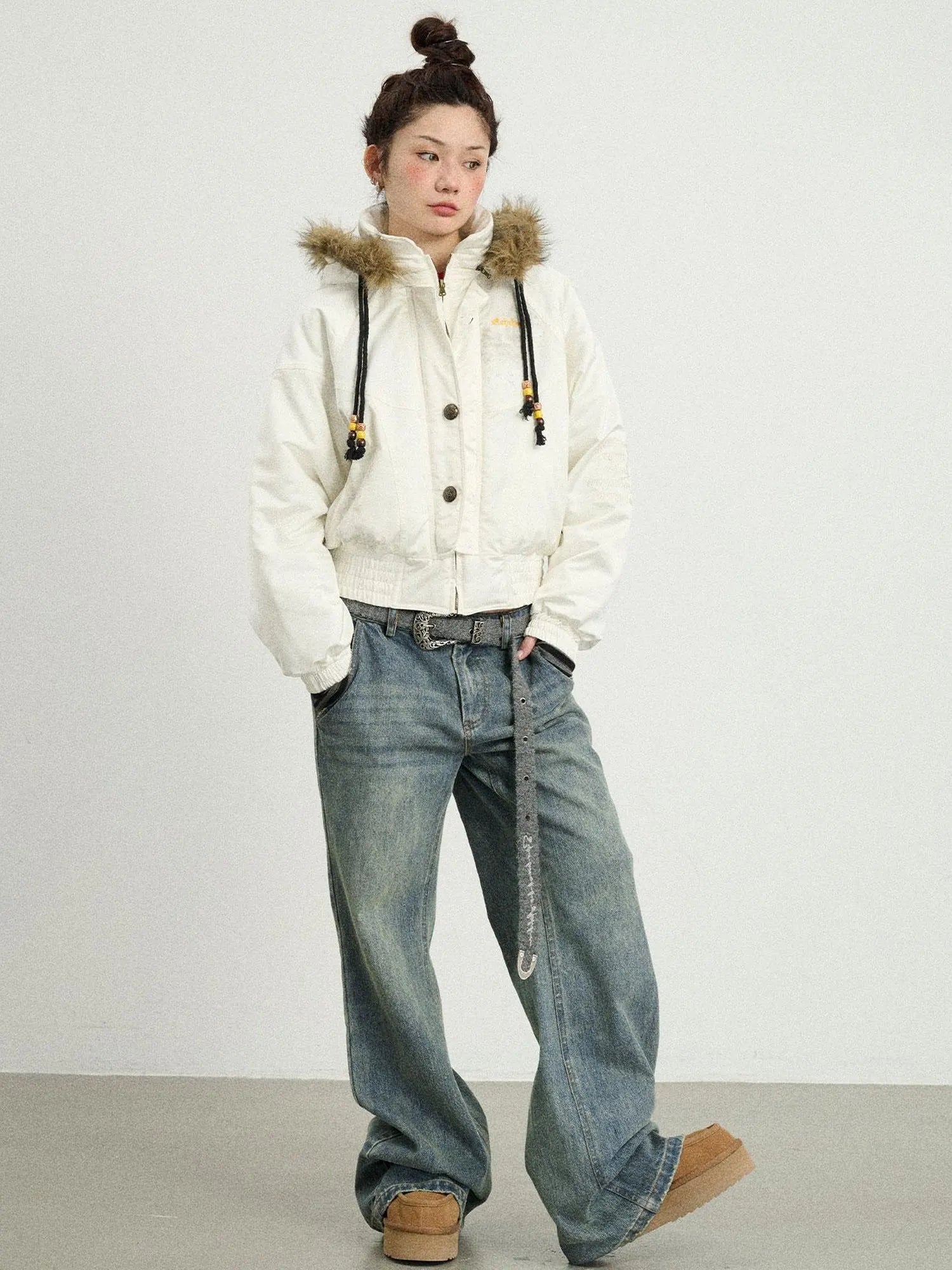 Winter Musta Puffer Coat