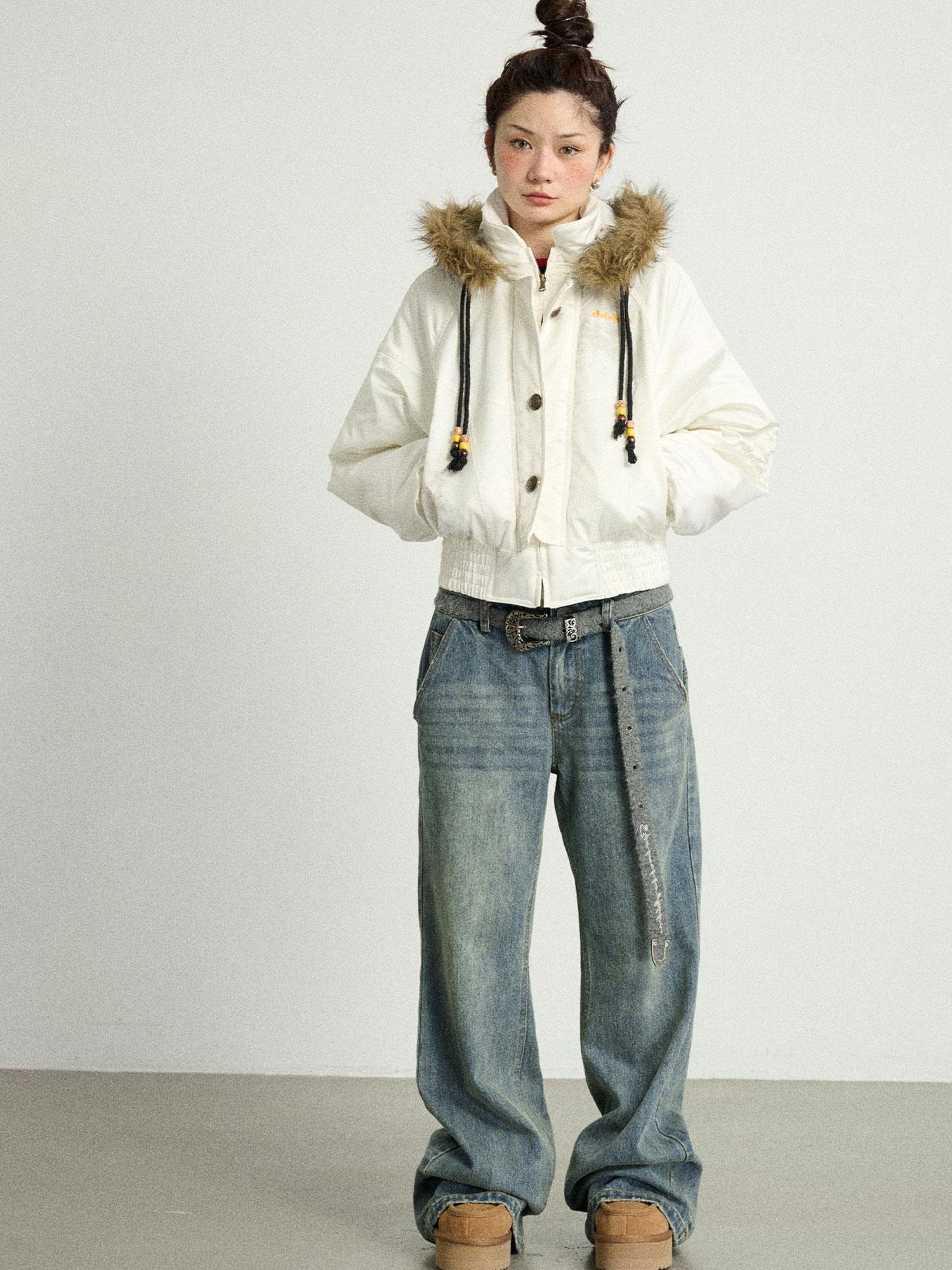 Achihara Winter Musta Puffer Coat