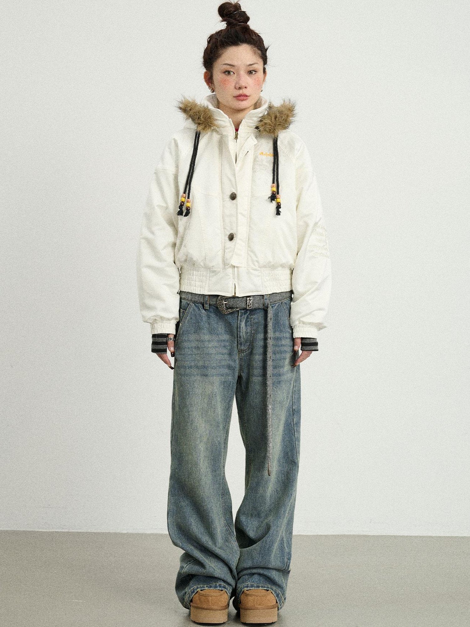 Achihara Winter Musta Puffer Coat