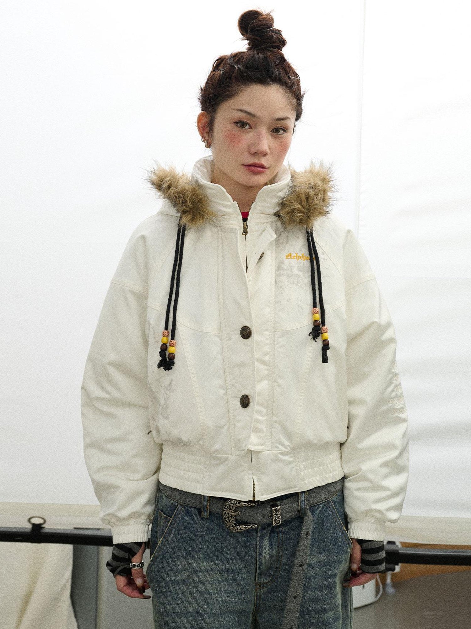 Achihara Winter Musta Puffer Coat