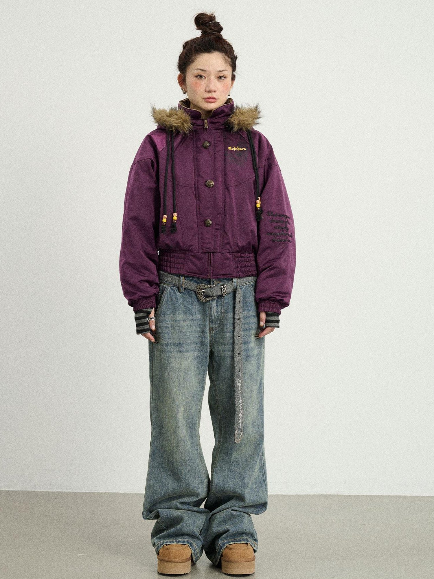 Achihara Winter Musta Puffer Coat