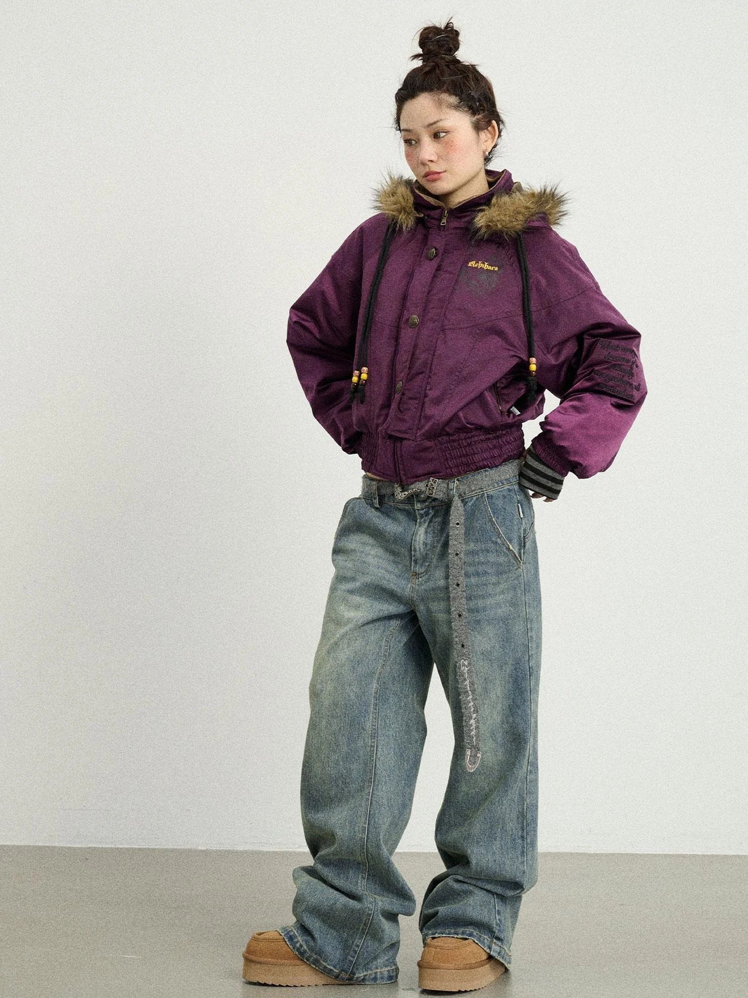 Winter Musta Puffer Coat