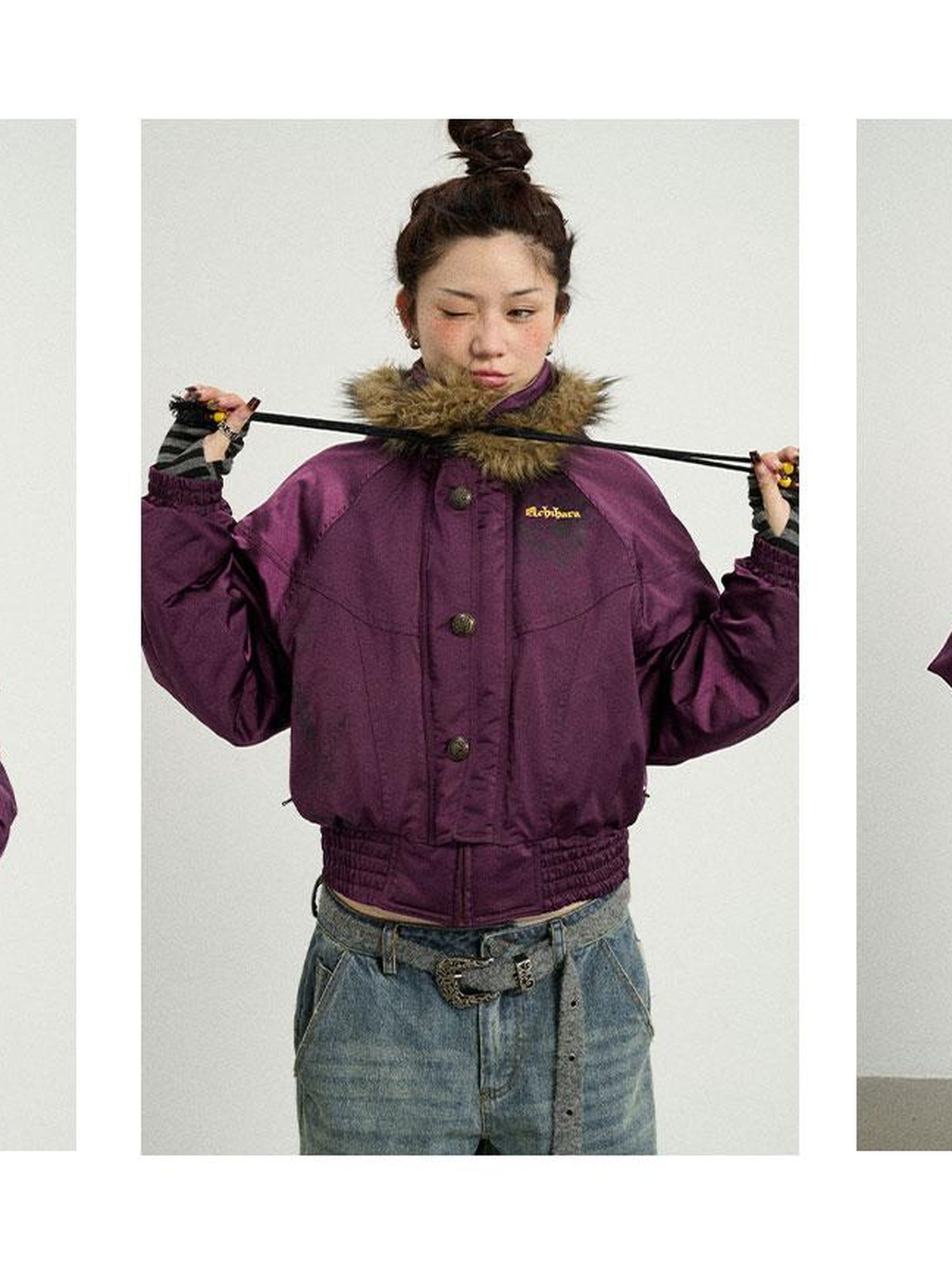 Achihara Winter Musta Puffer Coat