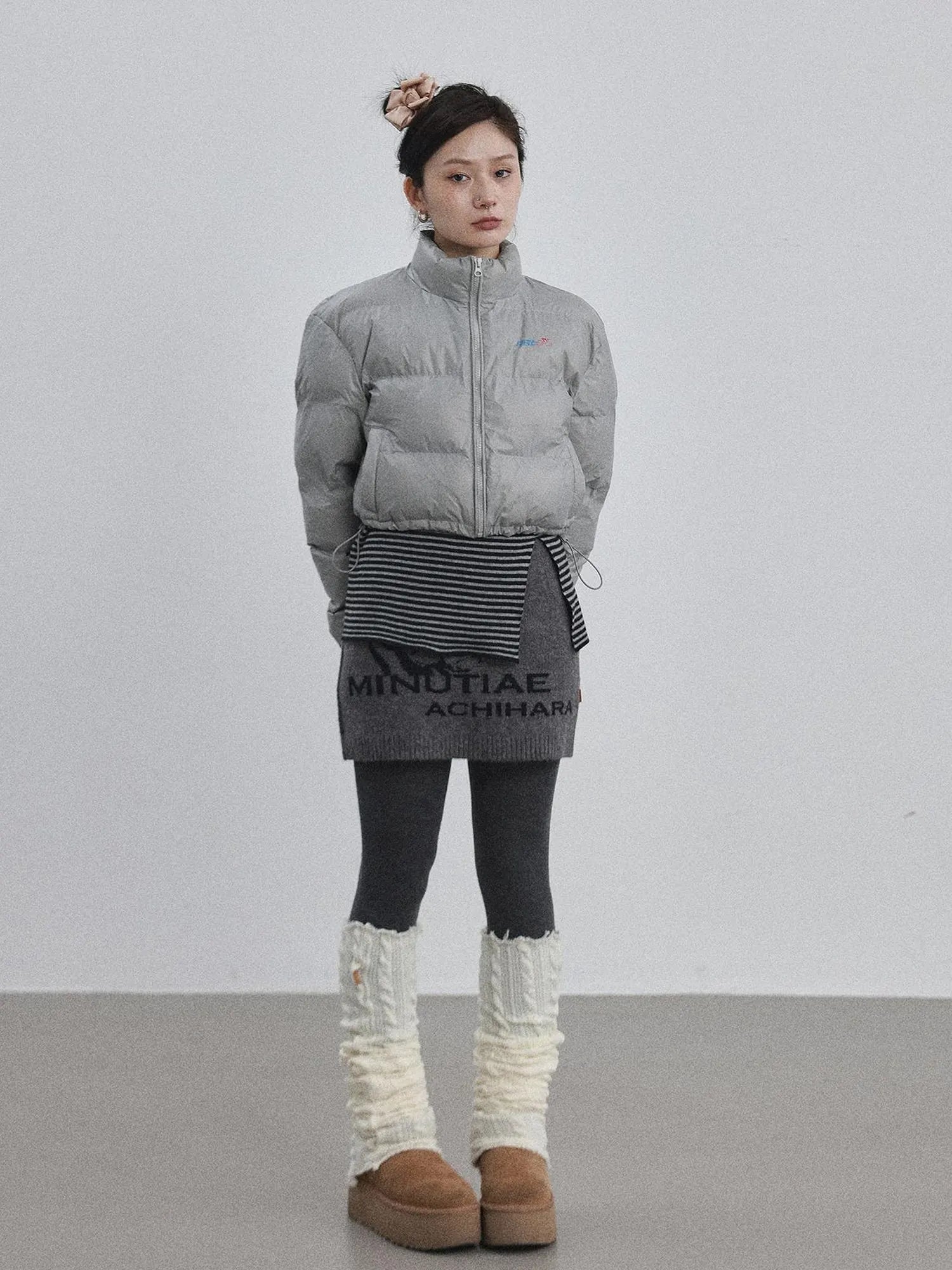Winter Pixel Glow Short Padded Jacket