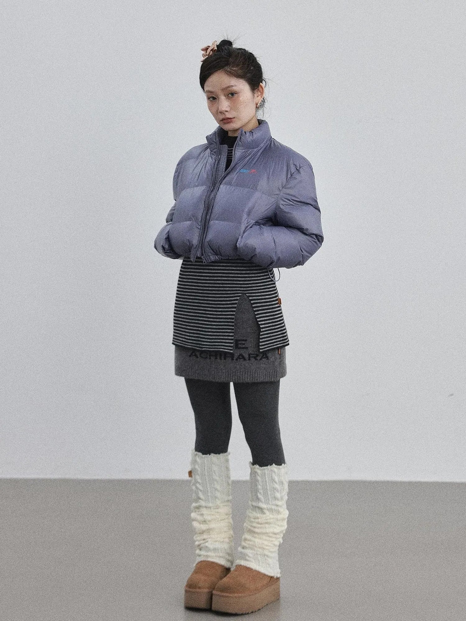 Winter Pixel Glow Short Padded Jacket