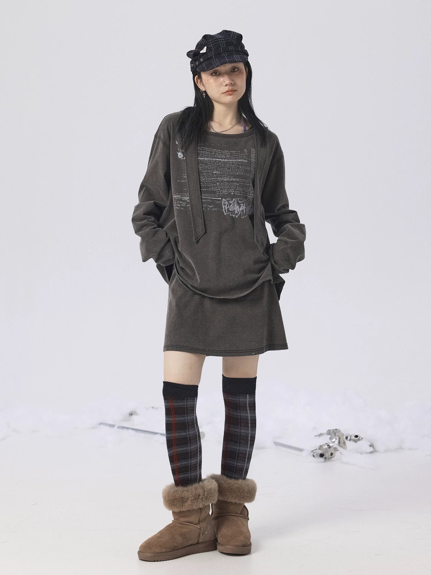 Achihara Women S Long Sleeve Top & Dress Set Spring Summer Dresses-1