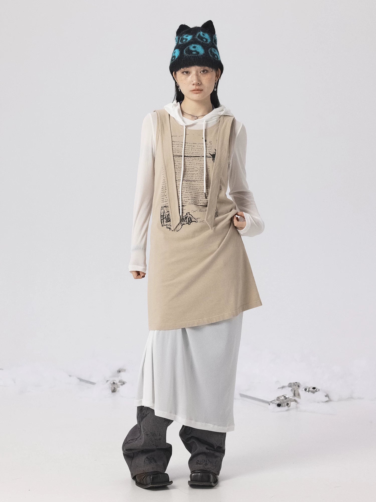 Achihara Women S Long Sleeve Top & Dress Set Spring Summer Dresses-4
