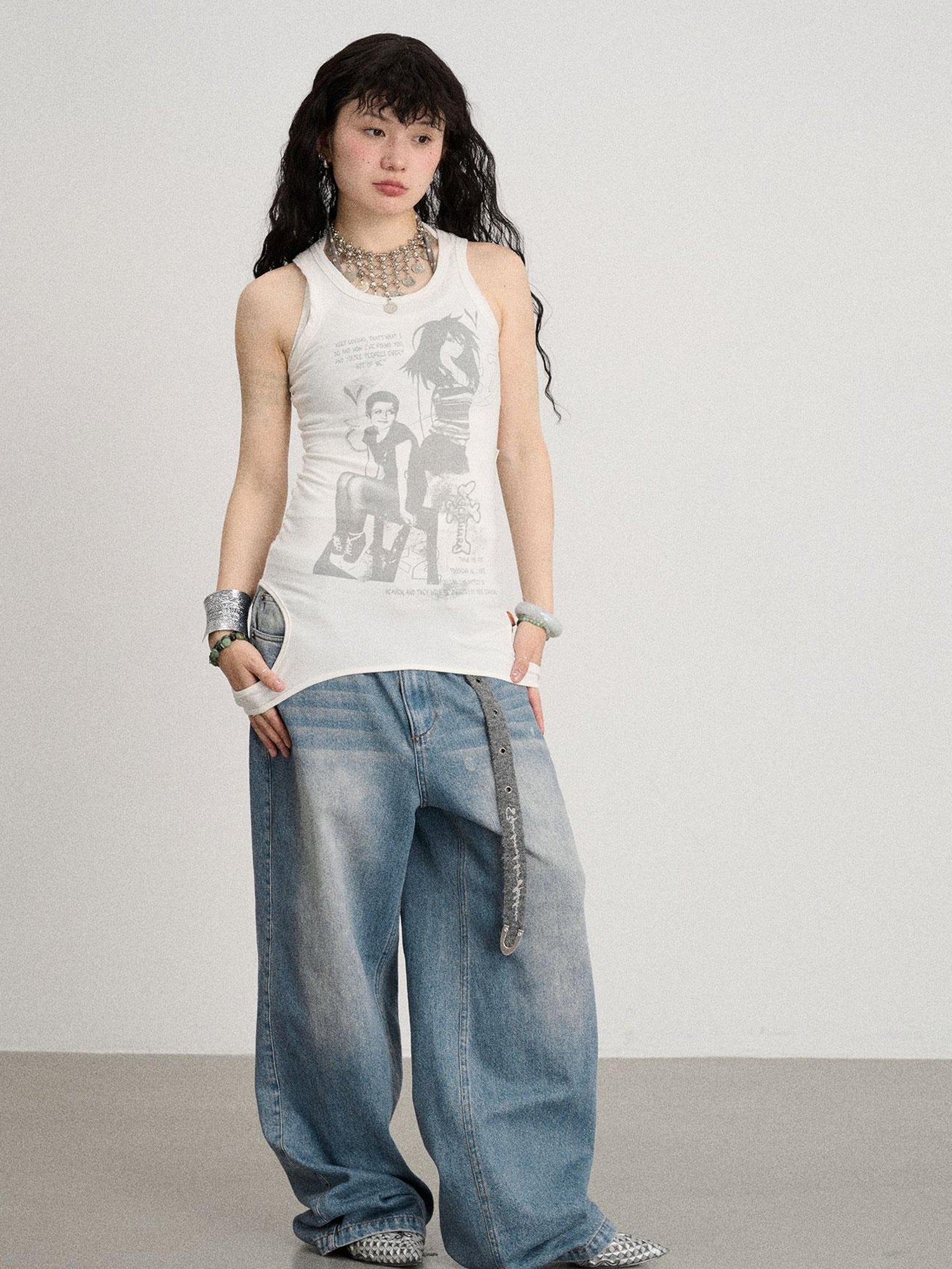 Achihara Wrap Around Love Vest Dress