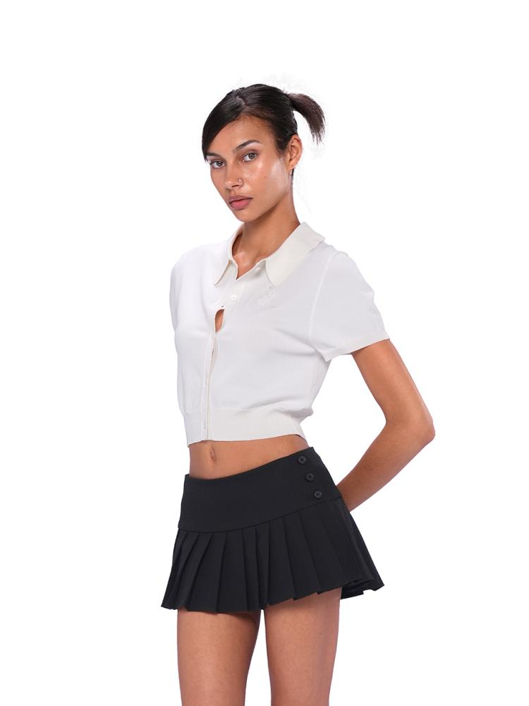 SweetChilling Adjustable Waist Pleated Midi Skirt Women Summer Skirt