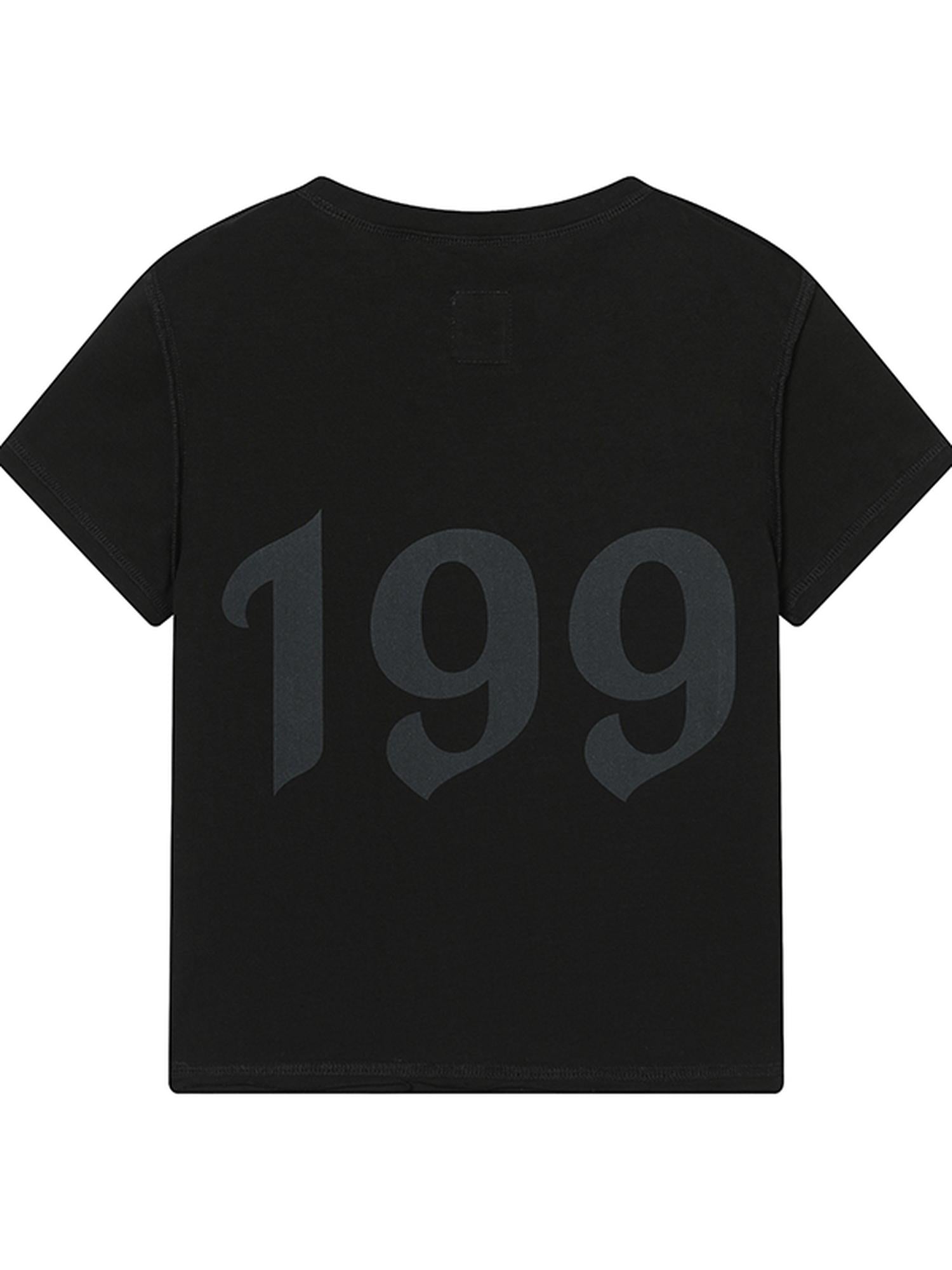 Achihara Fiona Cropped Tee Shameless Inspired Summer Top V-Neck T-Shirt Long-Sleeve