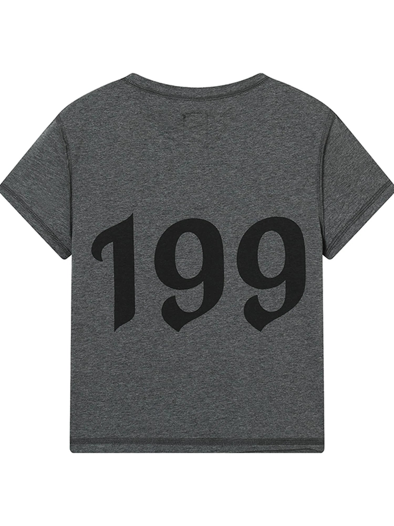 Fiona Cropped Tee Shameless Inspired Summer Top V-Neck T-Shirt Long-Sleeve