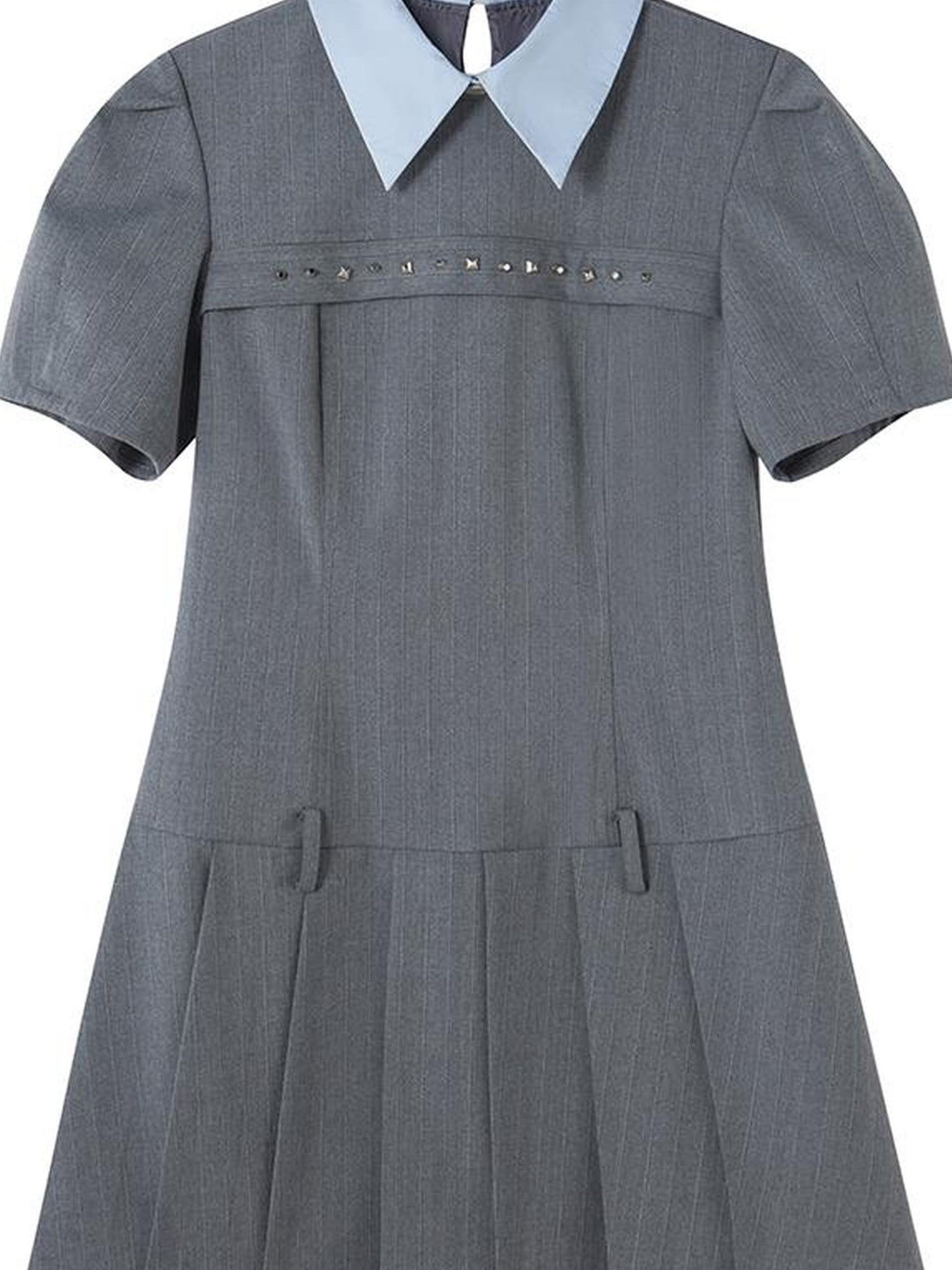 DIDDI MODA American Prep Colorblock Sleeveless A Line Dress