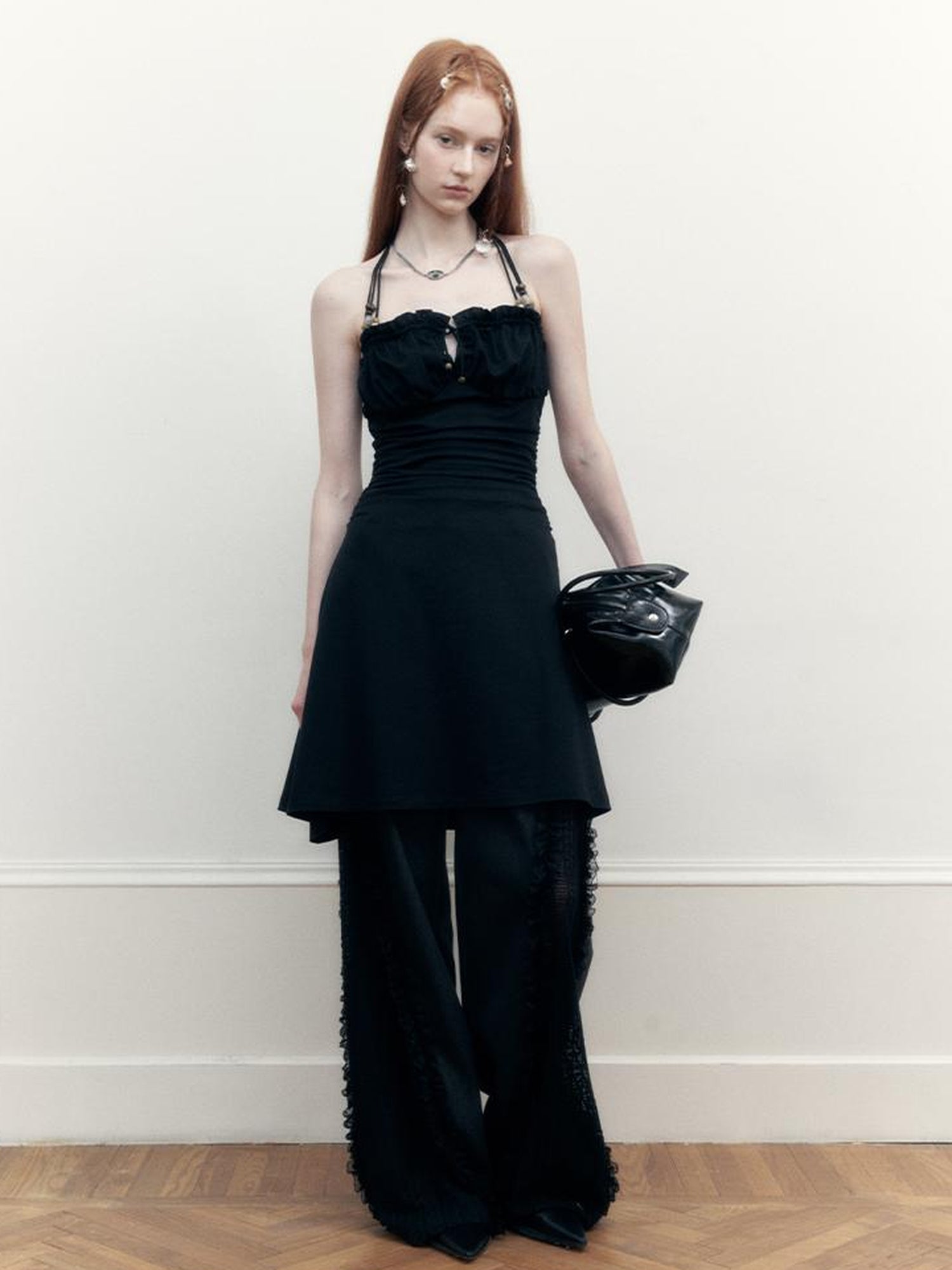 AnnoMundi Adjustable Beaded Halter Neck Sundress