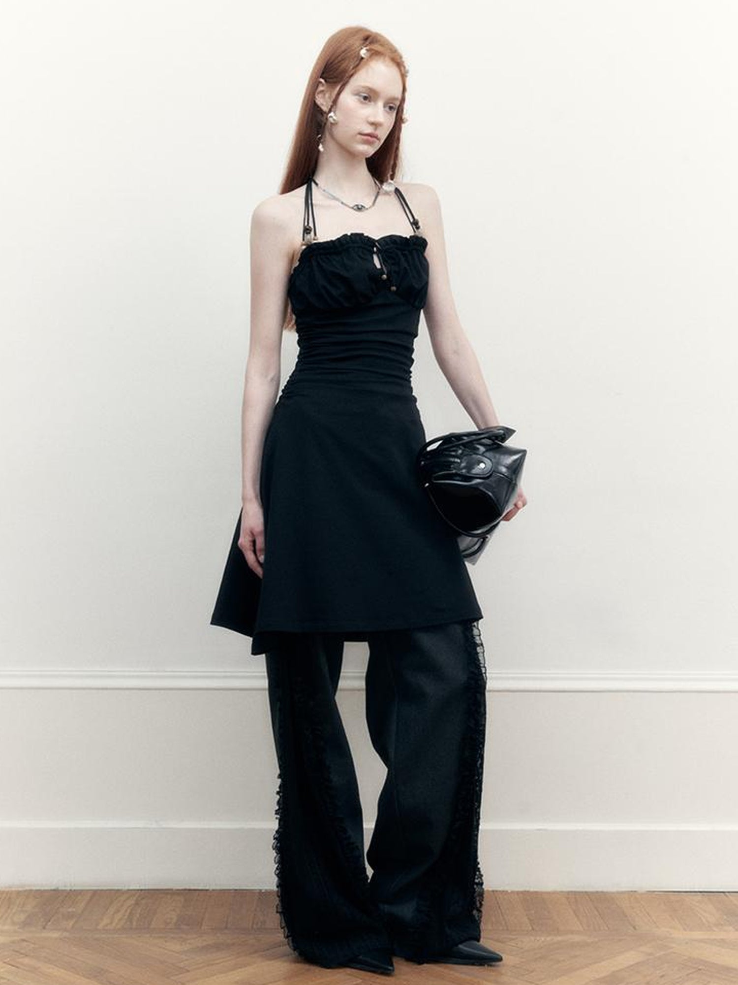 AnnoMundi Adjustable Beaded Halter Neck Sundress