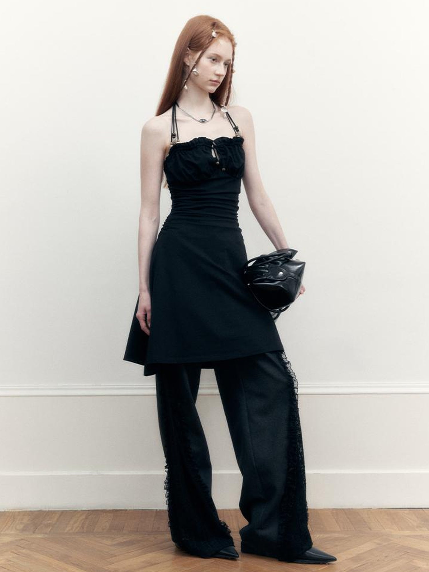 AnnoMundi Adjustable Beaded Halter Neck Sundress