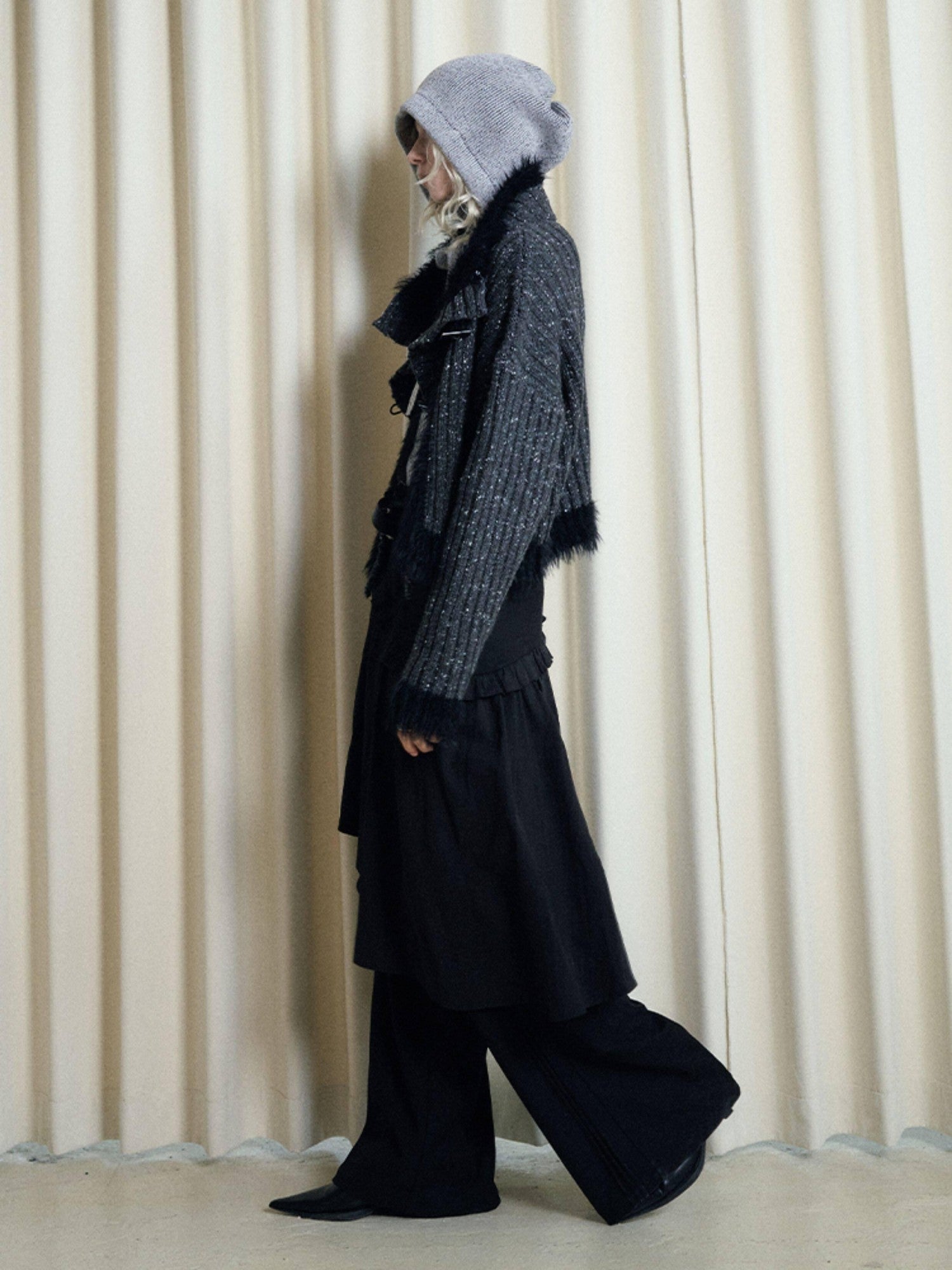 AnnoMundi Adjustable Drawstring Earflap Oversized Women&