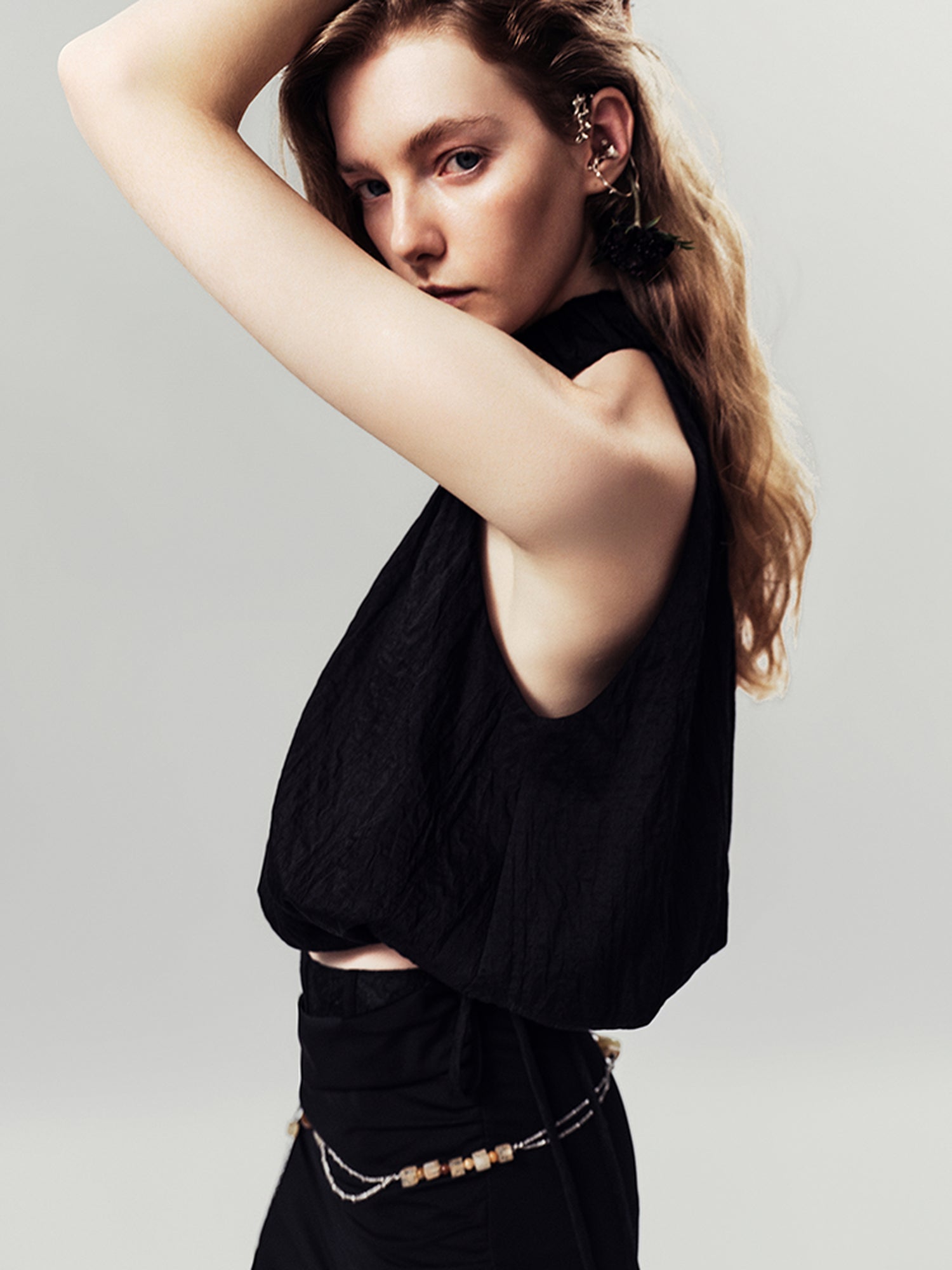 AnnoMundi Amber Drip Cami Top V-Neck T-Shirt Long Sleeve