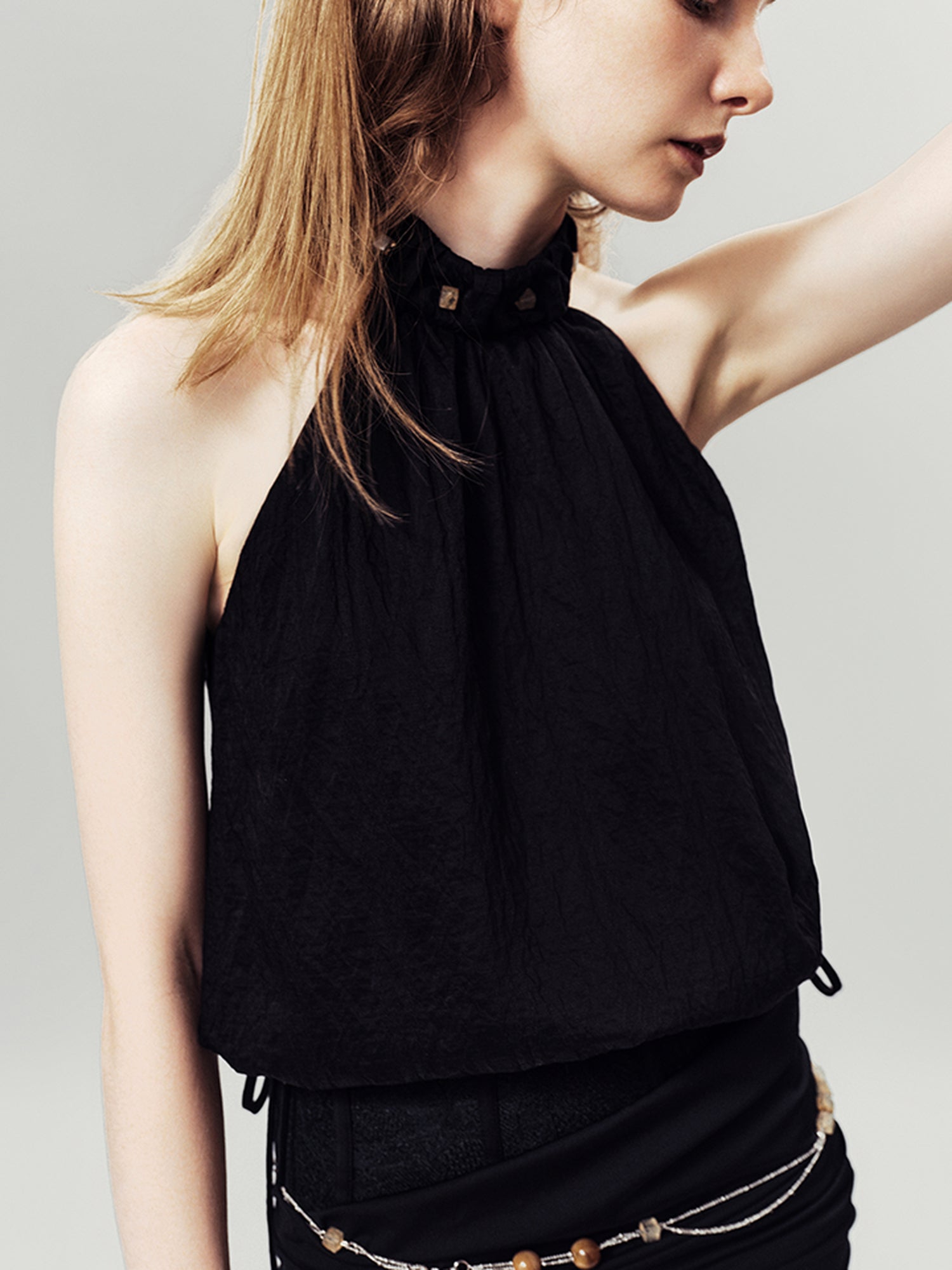 AnnoMundi Amber Drip Cami Top V-Neck T-Shirt Long Sleeve