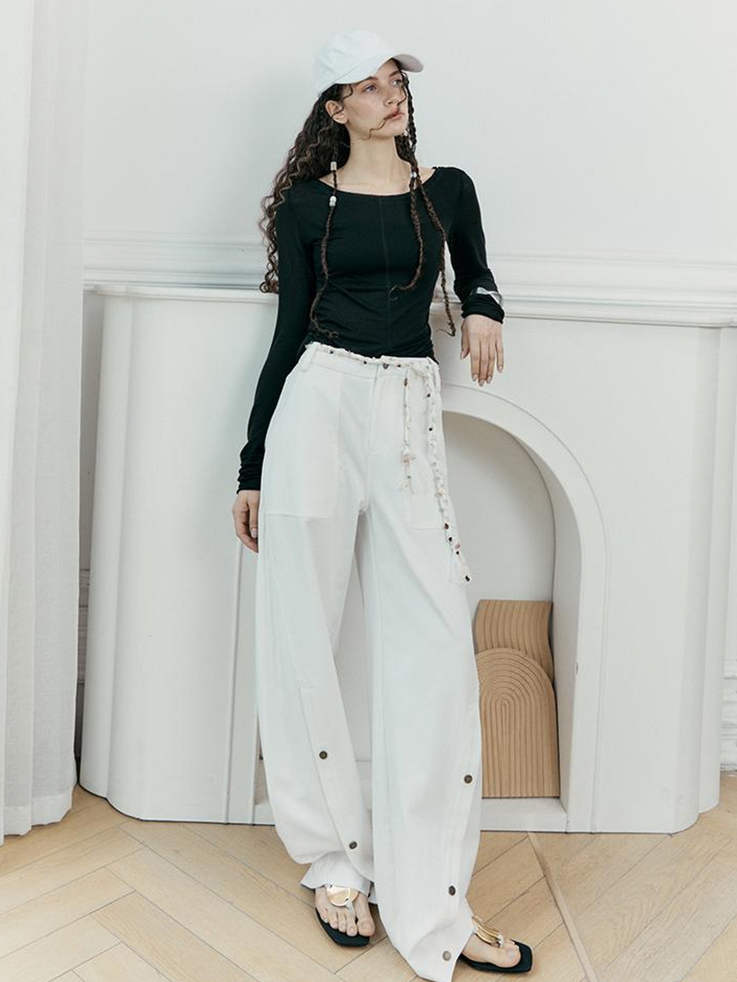 AnnoMundi Arc Sweep Draped Trousers