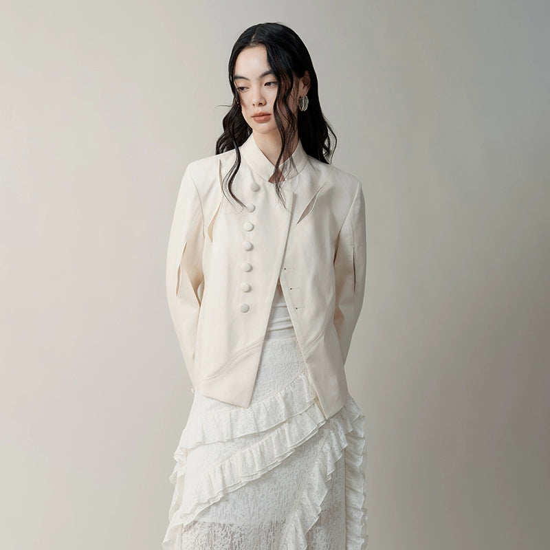 AnnoMundi_Asymmetric_Notch_Collar_Crackle_Texture_Blazer_MISSTT
