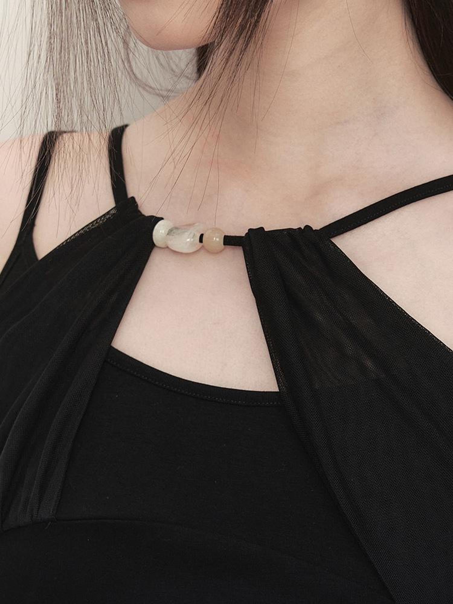 AnnoMundi Asymmetrical Slit Chiffon Maxi Dress