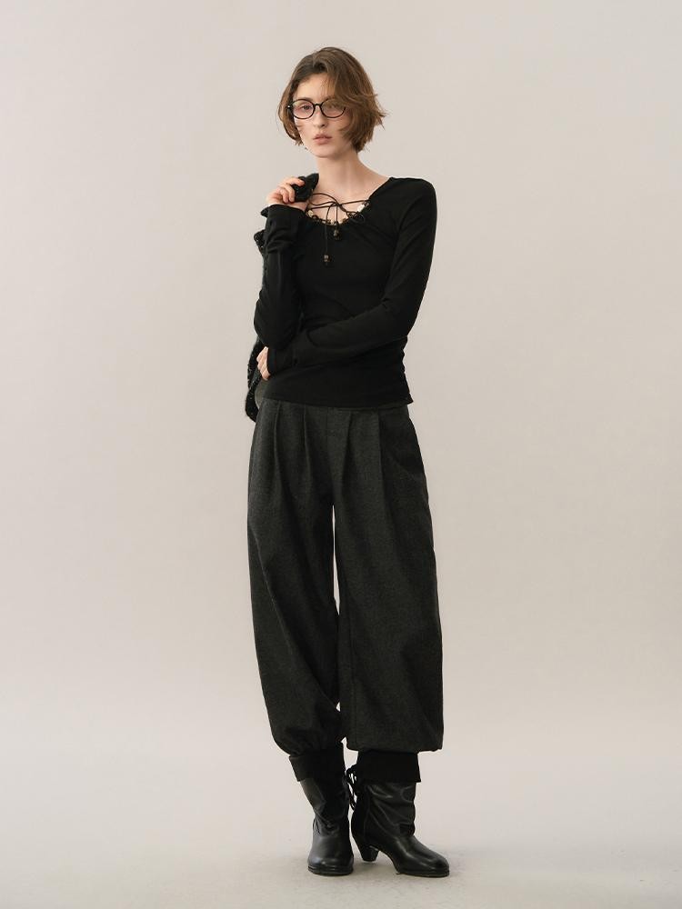 AnnoMundi Beaded Embroidered Slim Fit Knit Women&