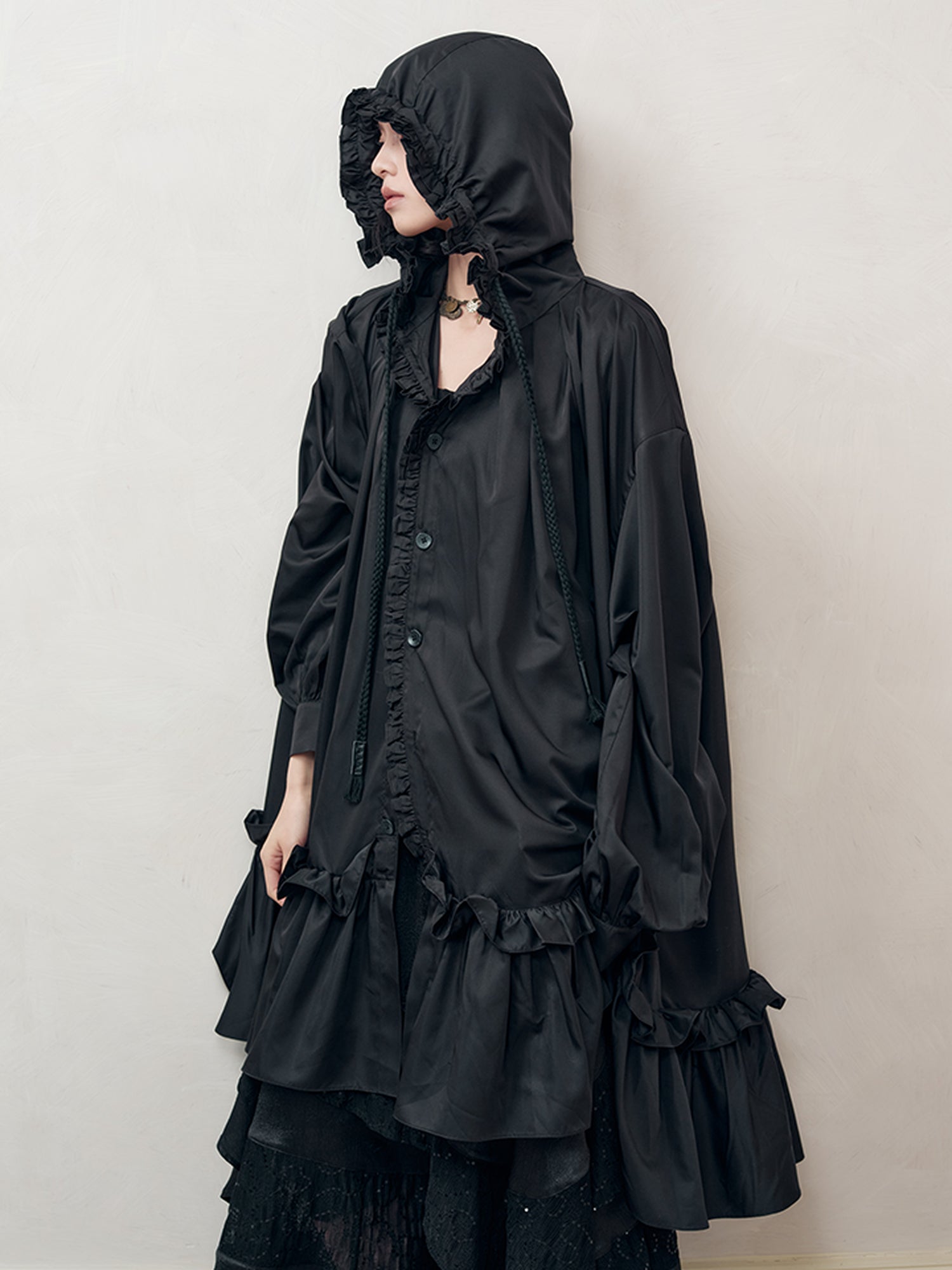 AnnoMundi Braided Sun Protection Shirt with Ruffle Hem