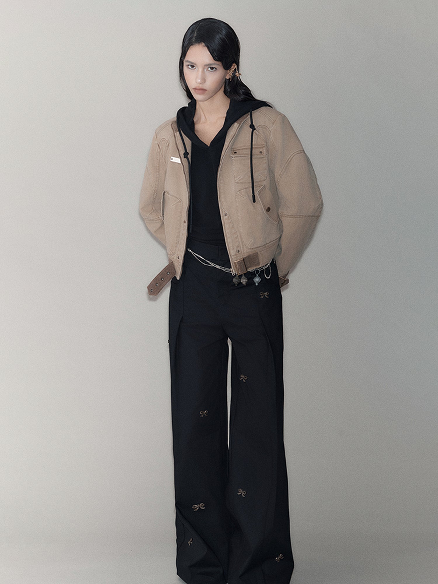 AnnoMundi Butterfly Bow High Waisted Wide Leg Pants