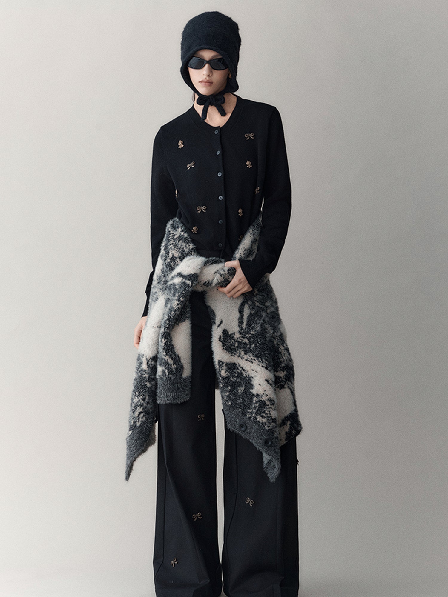 AnnoMundi Butterfly Bow High Waisted Wide Leg Pants