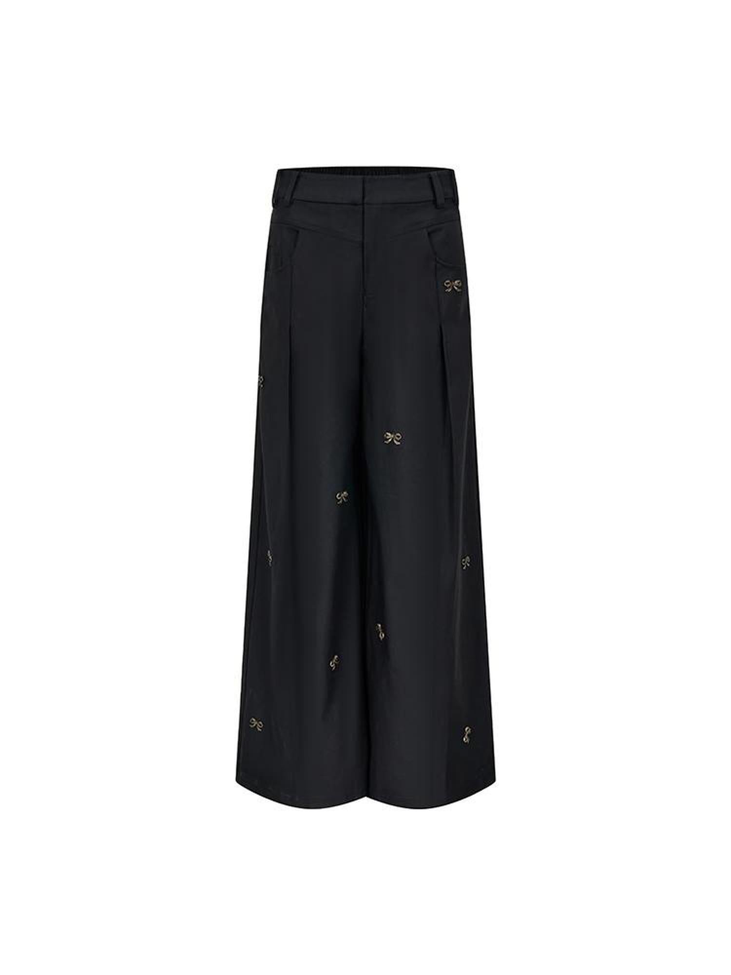 AnnoMundi Butterfly Bow High Waisted Wide Leg Pants
